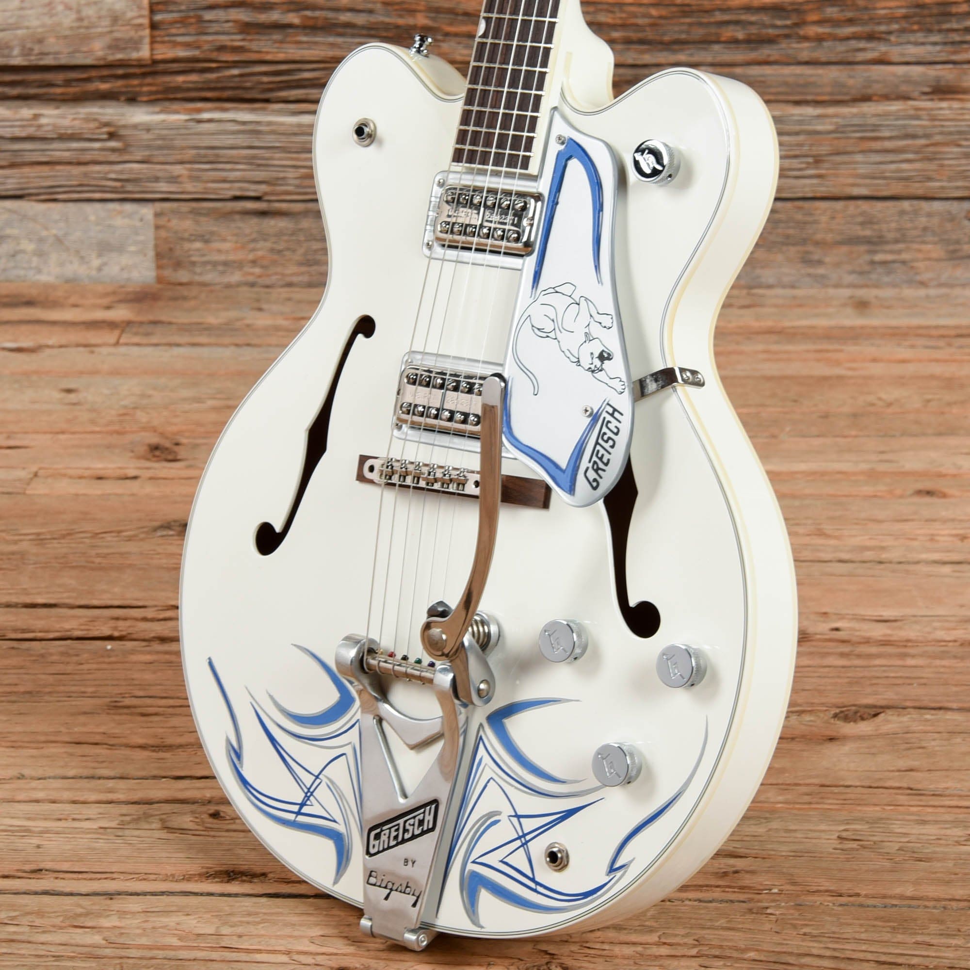 Gretsch G6137TCB White Panther White 2014 Electric Guitars / Semi-Hollow