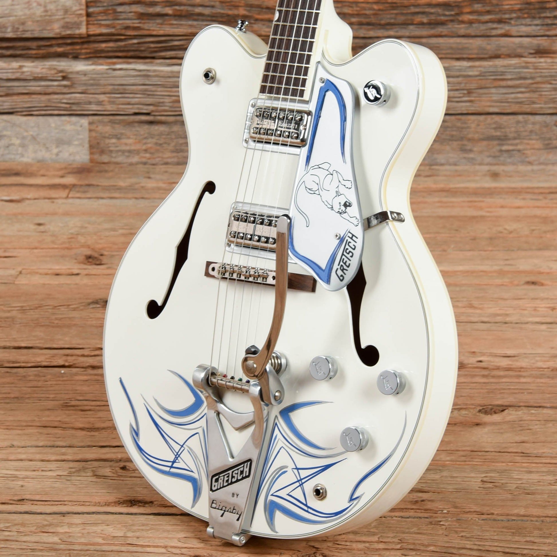 Gretsch G6137TCB White Panther White 2014 Electric Guitars / Semi-Hollow