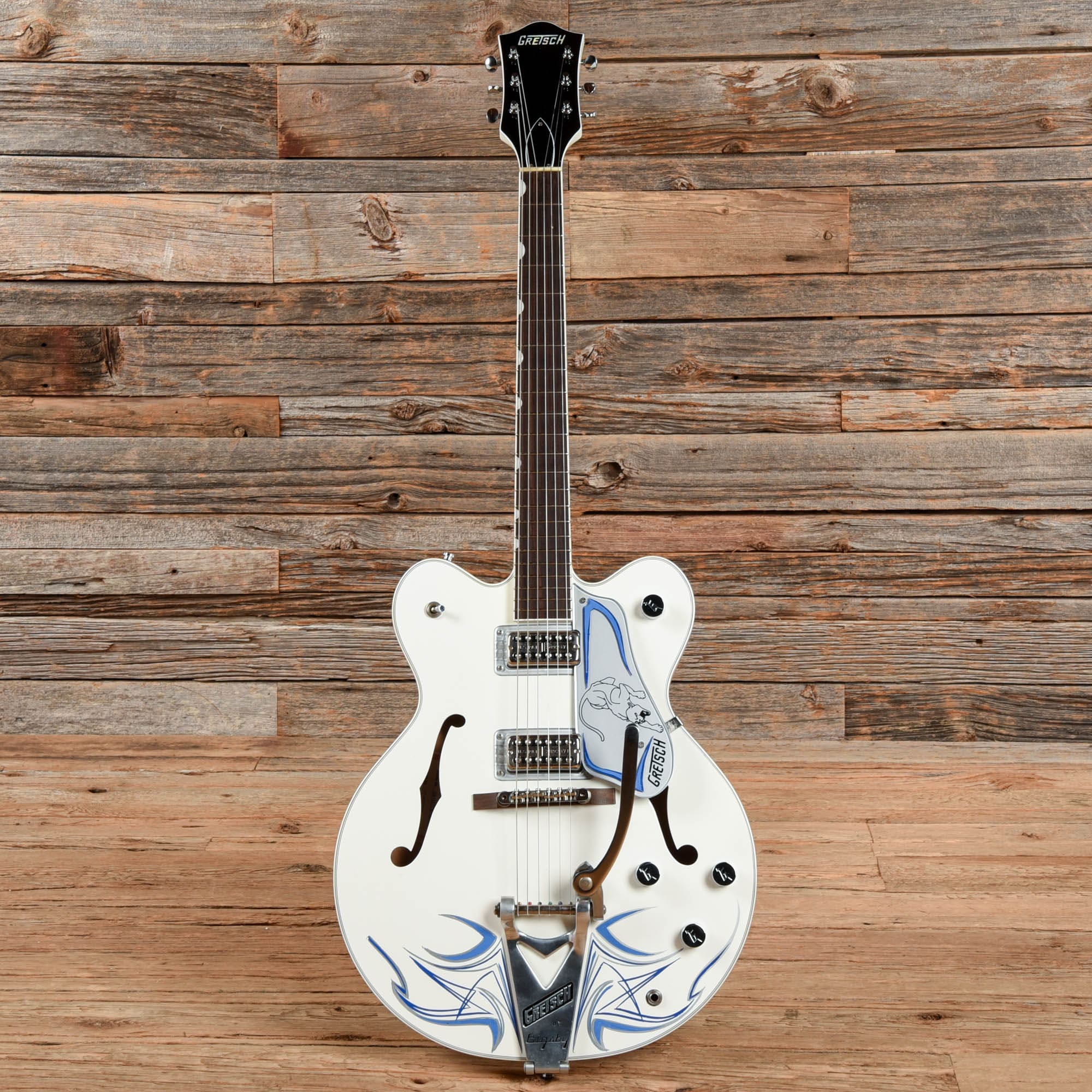 Gretsch G6137TCB White Panther White 2014 Electric Guitars / Semi-Hollow