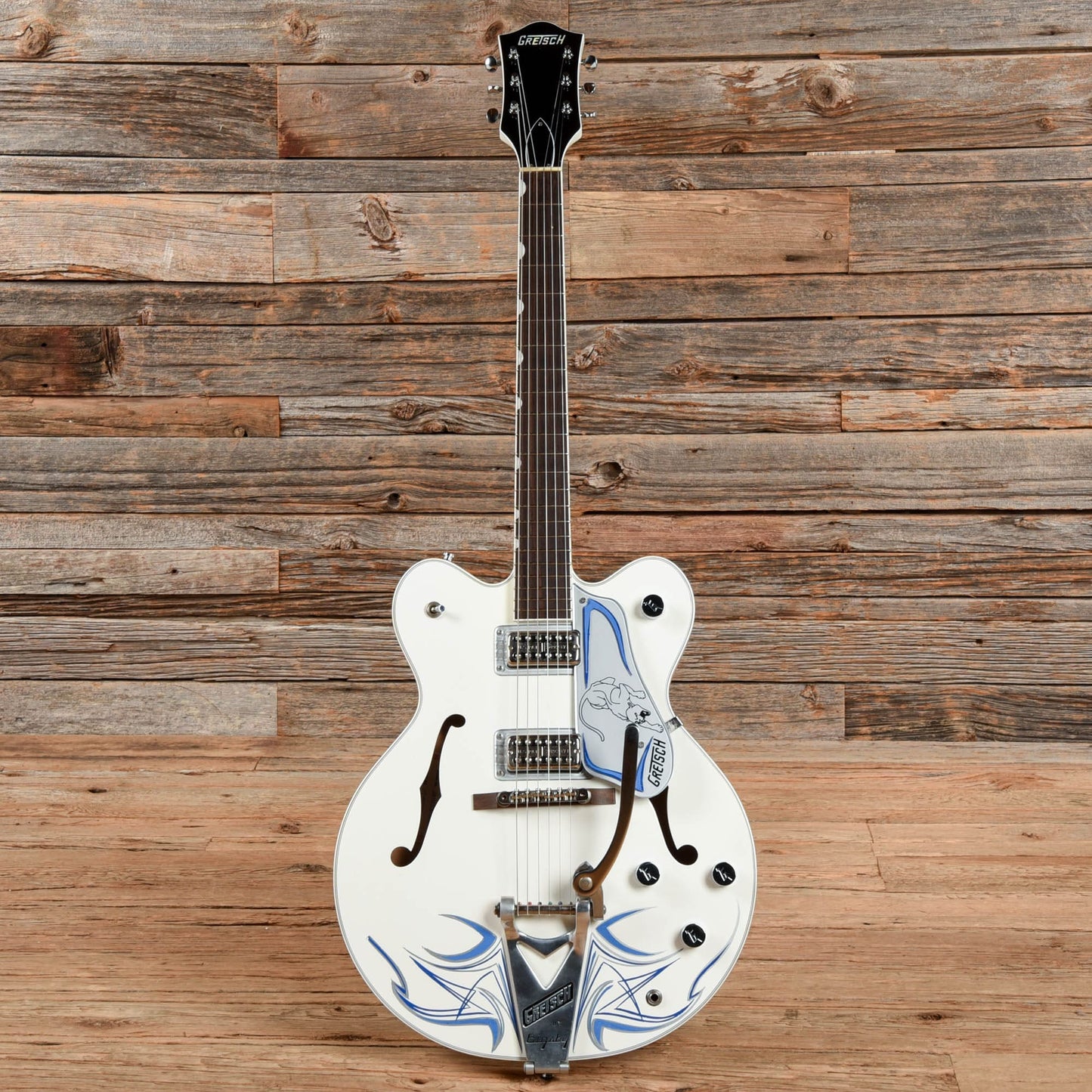 Gretsch G6137TCB White Panther White 2014 Electric Guitars / Semi-Hollow