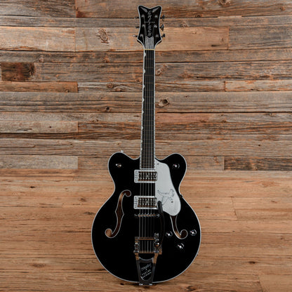 Gretsch G6636T Players Edition Silver Falcon Center Block Double-Cut Black w/String-Thru Bigsby Black 2021 Electric Guitars / Semi-Hollow