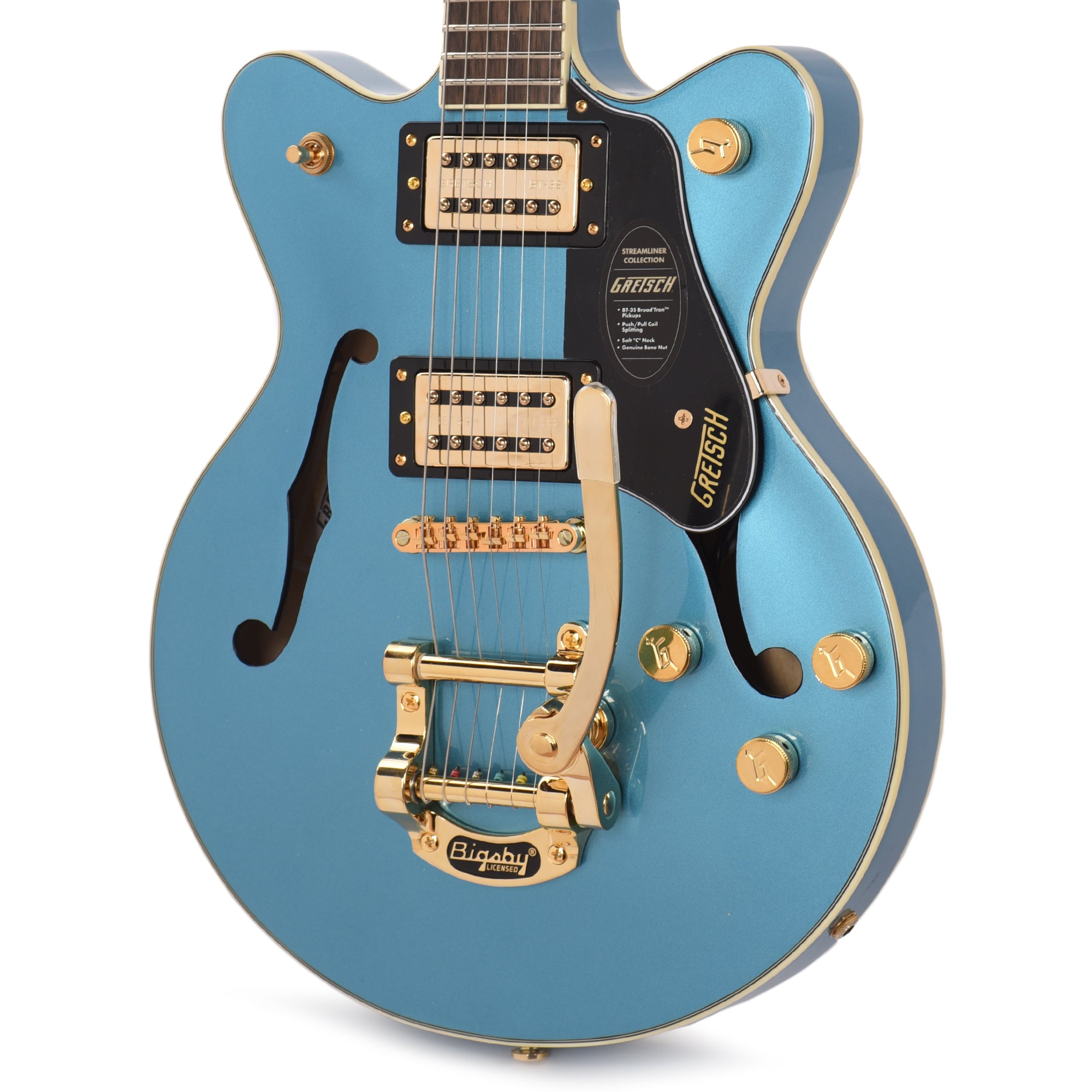 Gretsch Limited Edition G2655TG Streamliner Center Block Jr. Double-Cut with Bigsby Riviera Blue Electric Guitars / Semi-Hollow