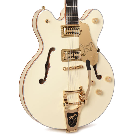 Gretsch Limited Edition Professional Falcon Center Block LTD Double-Cut Vintage White w/String-Thru Bigsby Electric Guitars / Semi-Hollow