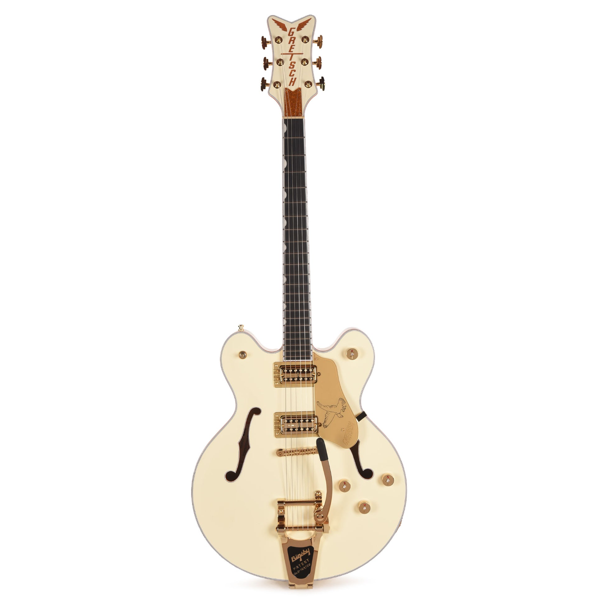 Gretsch Limited Edition Professional Falcon Center Block LTD Double-Cut Vintage White w/String-Thru Bigsby Electric Guitars / Semi-Hollow