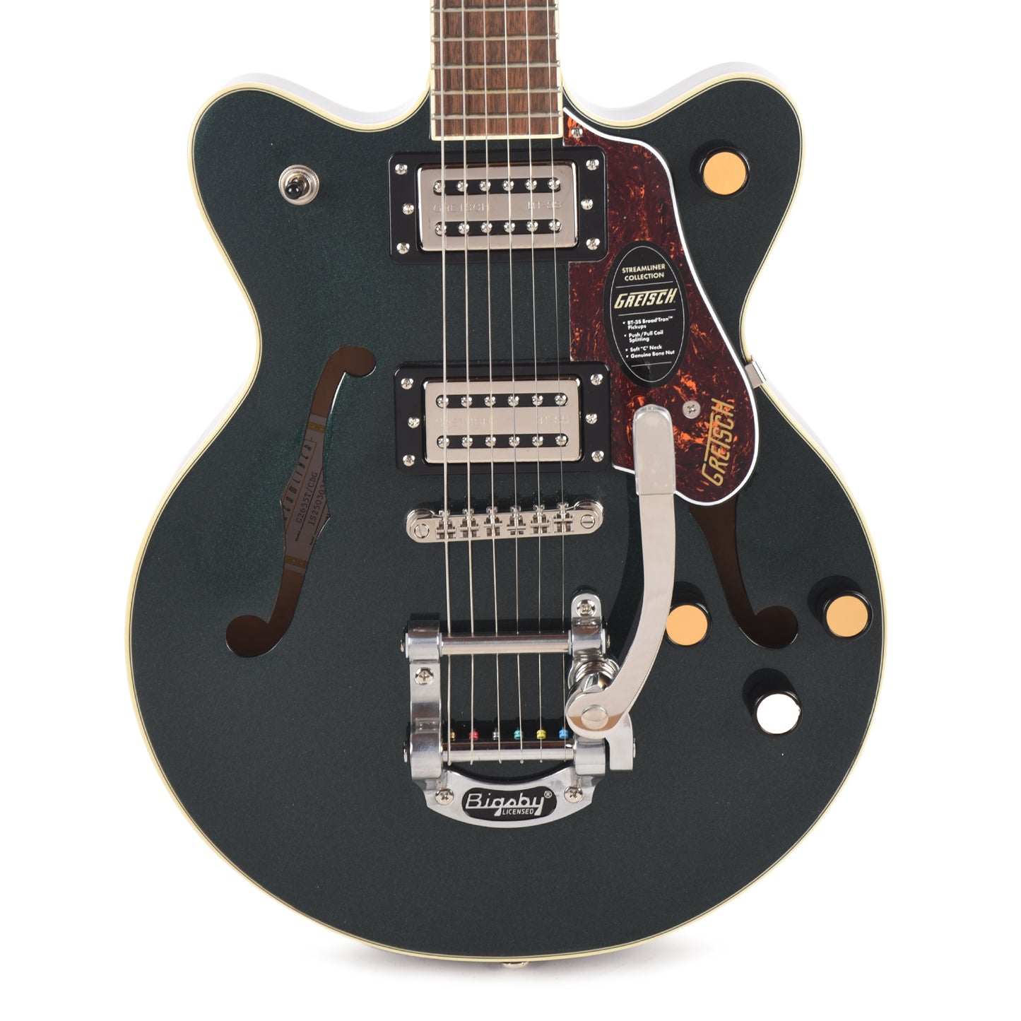Gretsch Streamliner G2655T Center Block Jr. Double-Cut Cadillac Green w/Bigsby Electric Guitars / Semi-Hollow