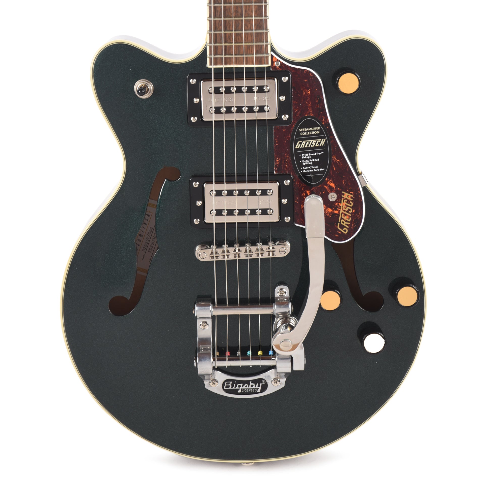 Gretsch Streamliner G2655T Center Block Jr. Double-Cut Cadillac Green w/Bigsby Electric Guitars / Semi-Hollow