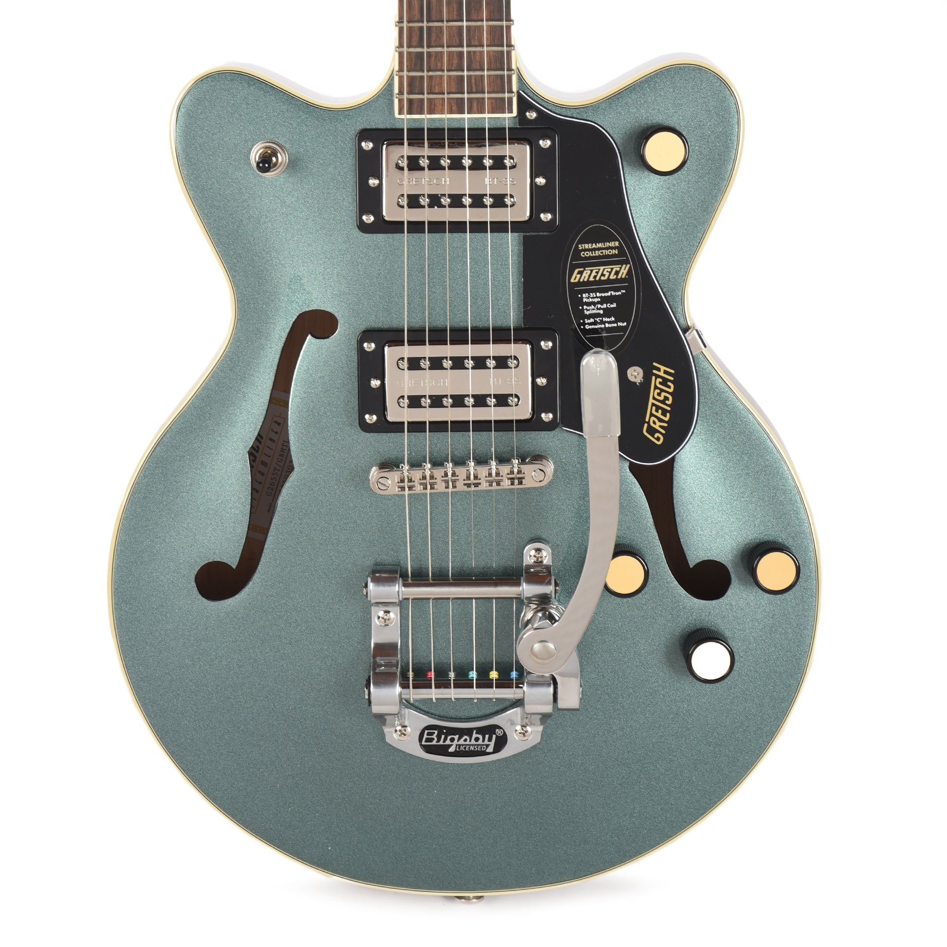 Gretsch Streamliner G2655T Center Block Jr. Double-Cut Gunmetal w/Bigsby Electric Guitars / Semi-Hollow