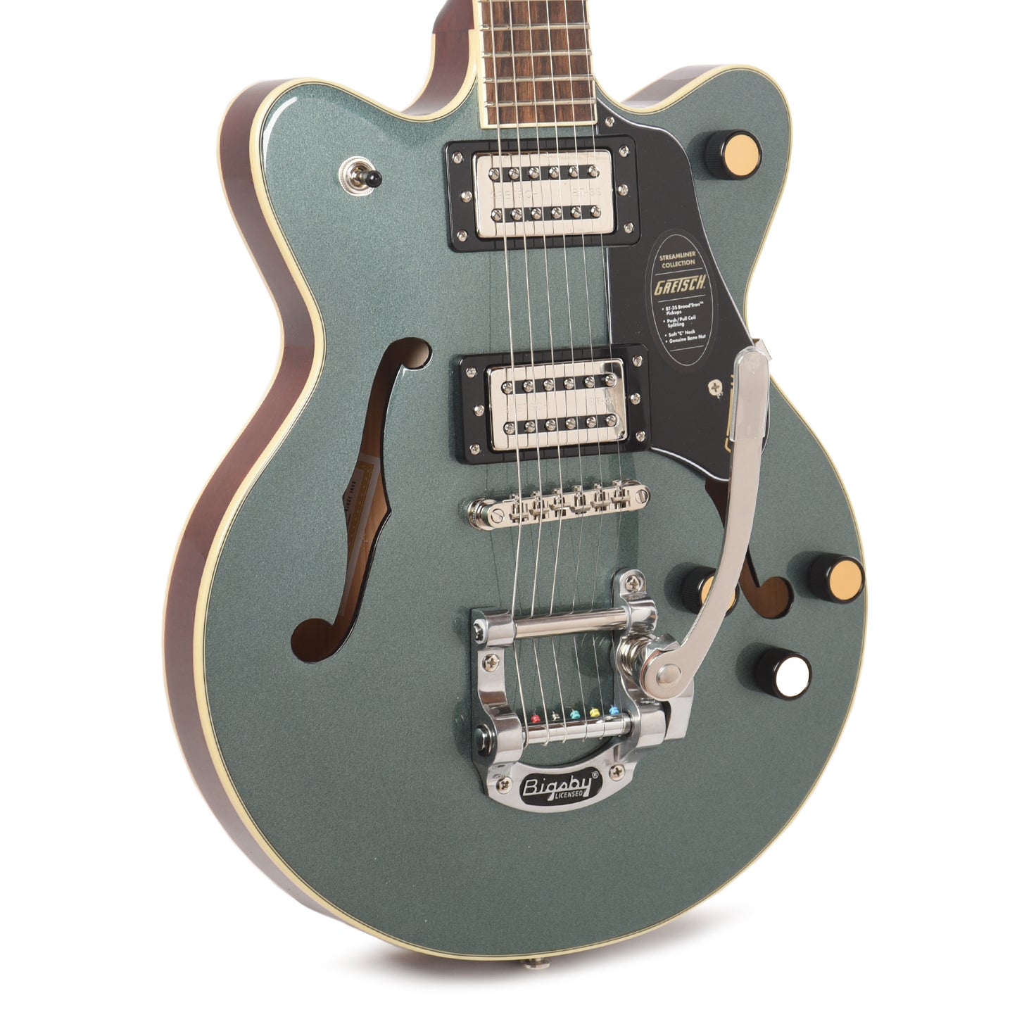 Gretsch Streamliner G2655T Center Block Jr. Double-Cut Gunmetal w/Bigsby Electric Guitars / Semi-Hollow