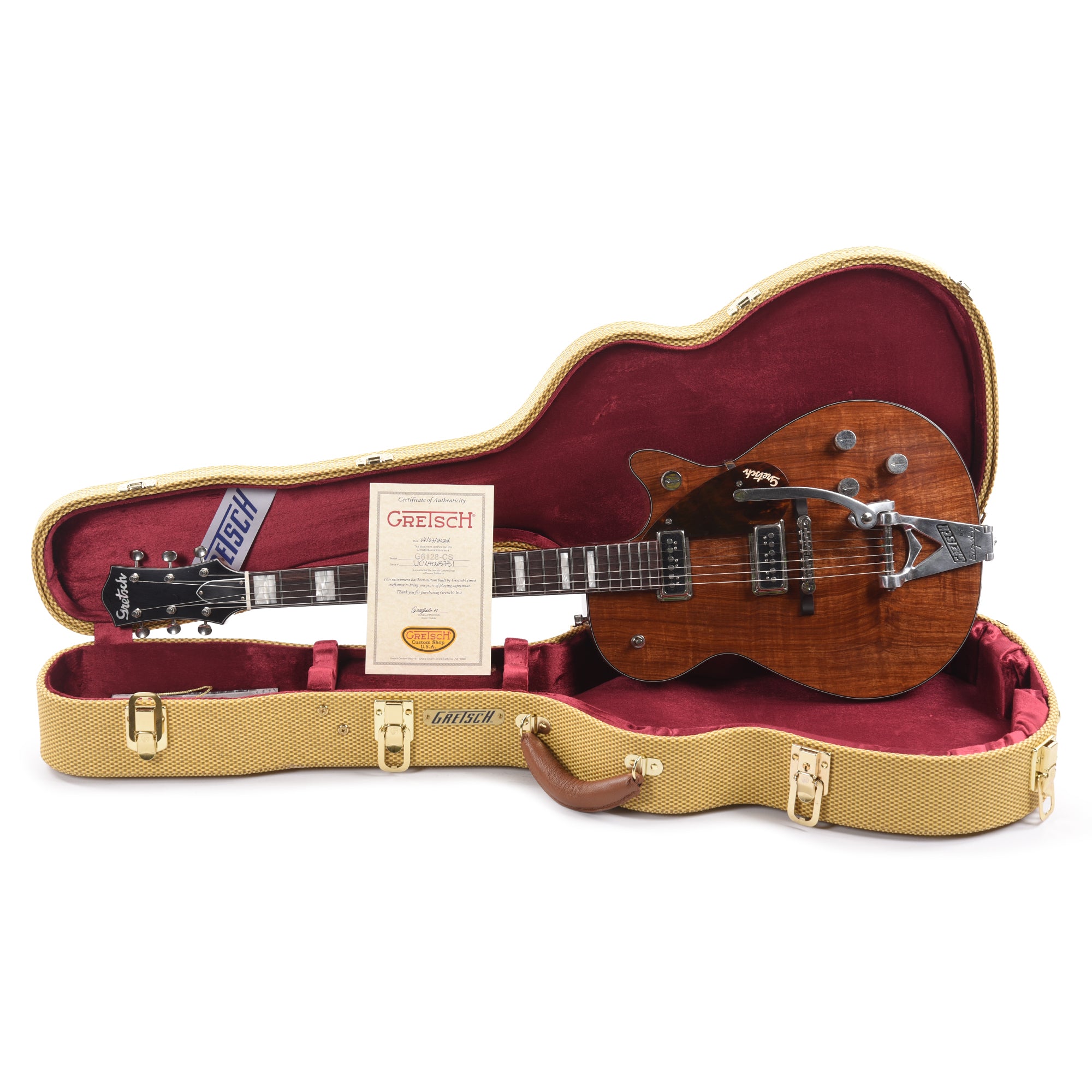 Gretsch Custom Shop G6128-55 1955 Duo Jet Deluxe Closet Classic w/Granadillo Top Natural Master Built by Gonzalo Madrigal Electric Guitars / Solid Body