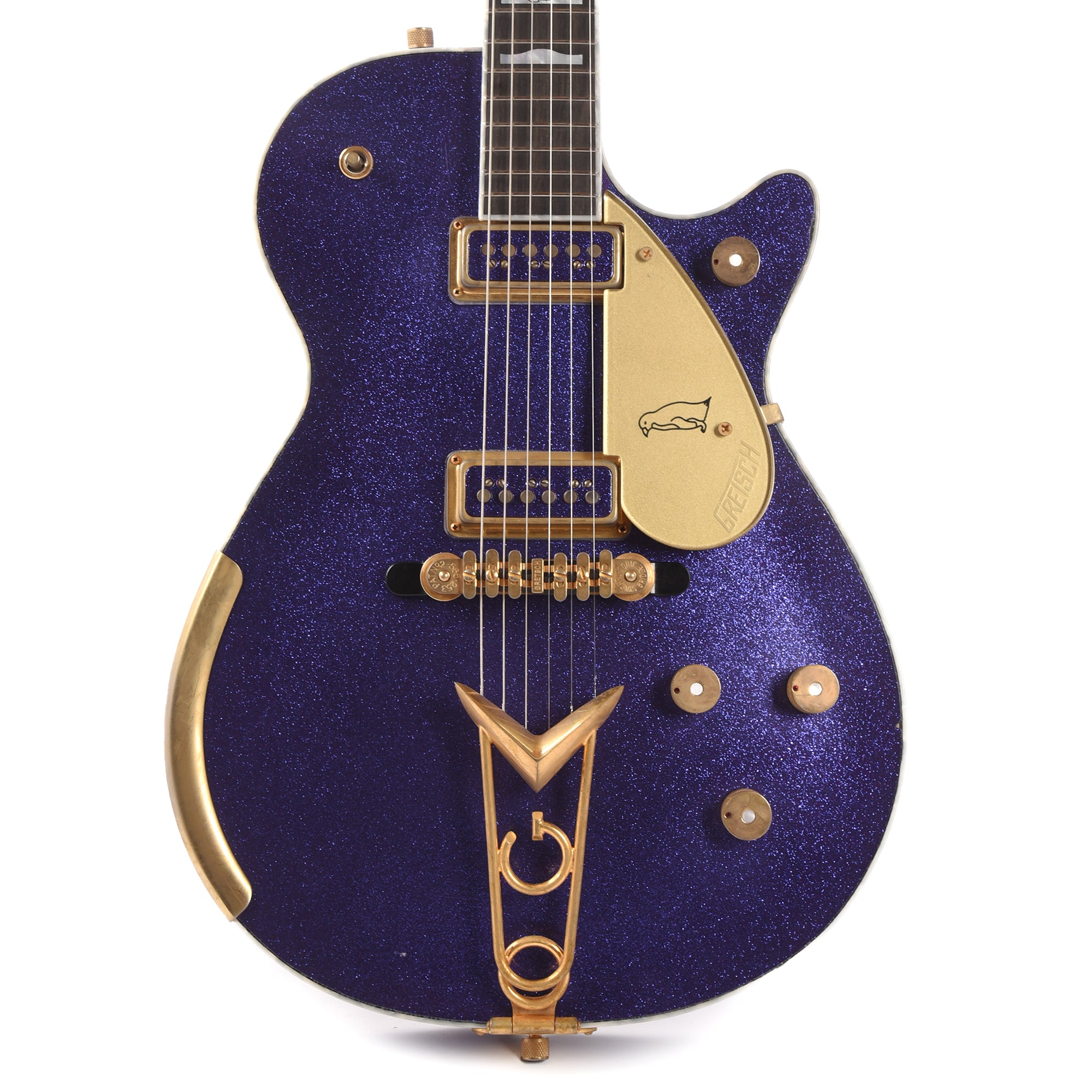 Gretsch Custom Shop G6134-55 1955 Penguin Purple Sparkle Relic w/Duncan Dyno Dynasonics Master Built by Chad Henrichsen Electric Guitars / Solid Body