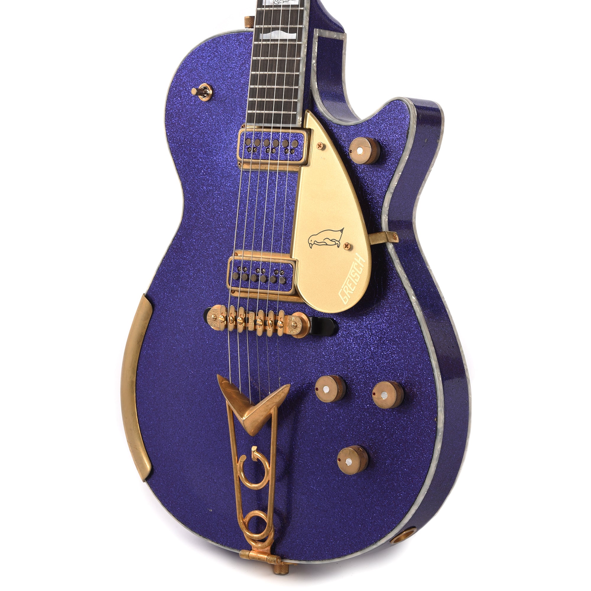 Gretsch Custom Shop G6134-55 1955 Penguin Purple Sparkle Relic w/Duncan Dyno Dynasonics Master Built by Chad Henrichsen Electric Guitars / Solid Body