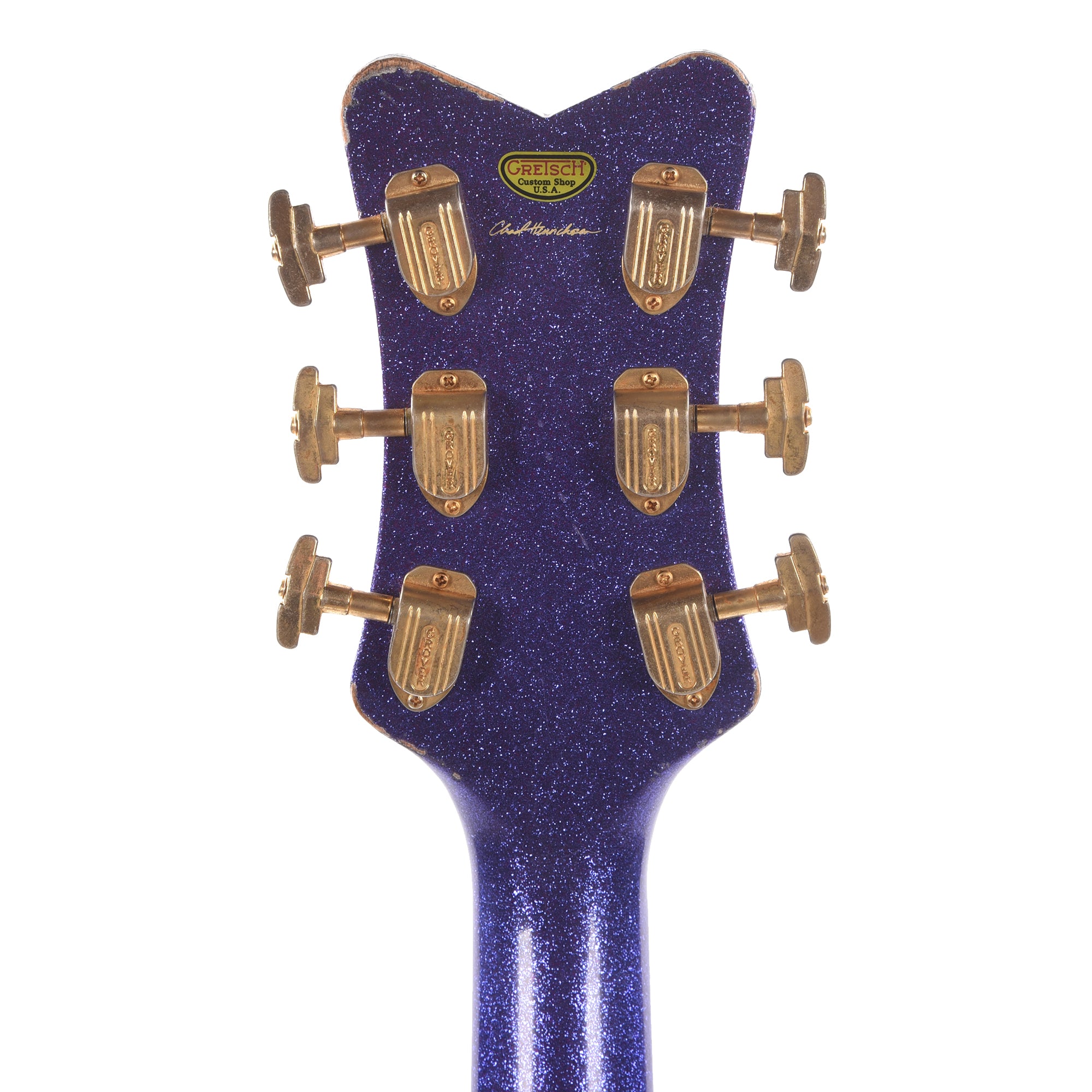 Gretsch Custom Shop G6134-55 1955 Penguin Purple Sparkle Relic w/Duncan Dyno Dynasonics Master Built by Chad Henrichsen Electric Guitars / Solid Body