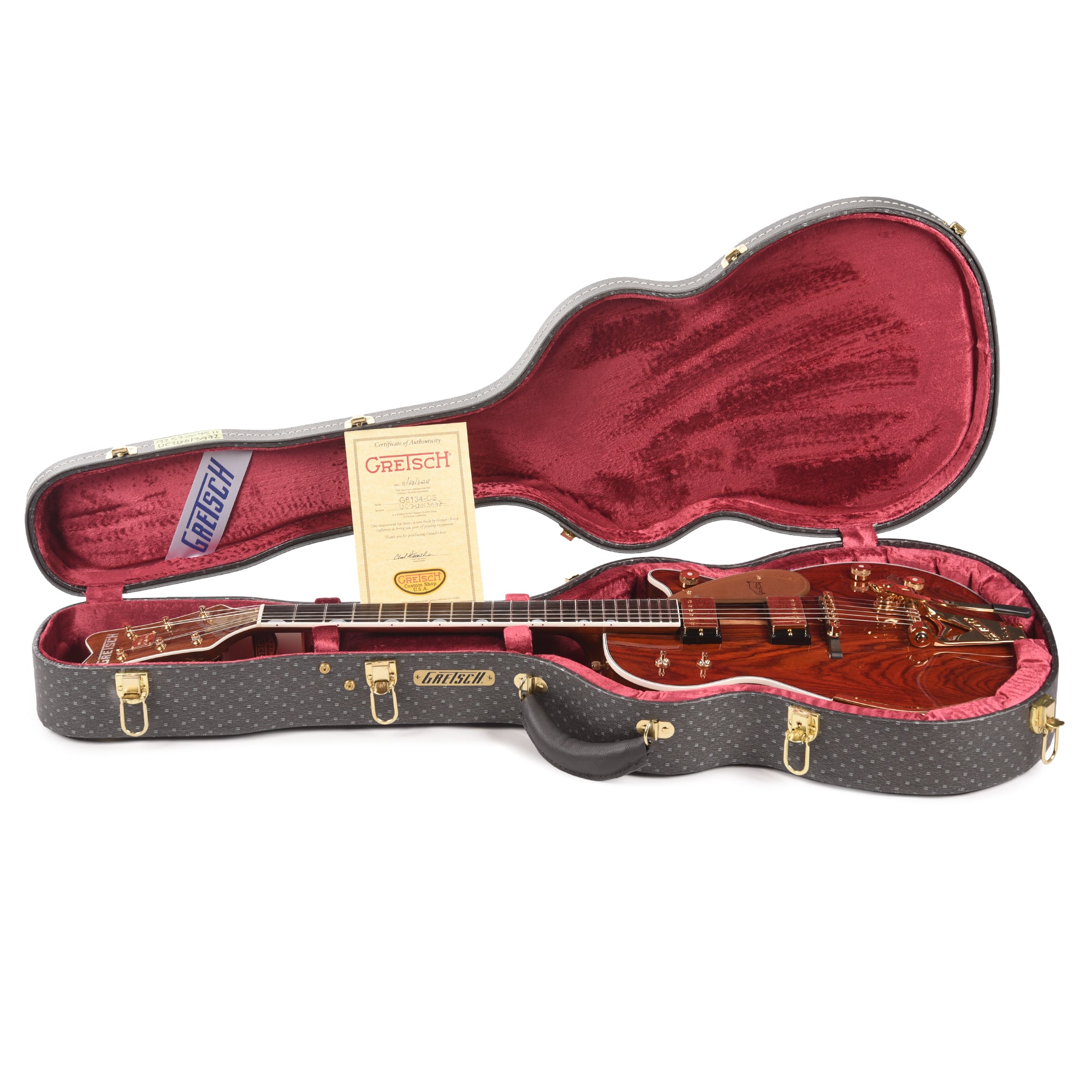 Gretsch Custom Shop G6134-55 Cocobolo Top Penguin NOS Natural Master Built by Chad Henrichsen Electric Guitars / Solid Body