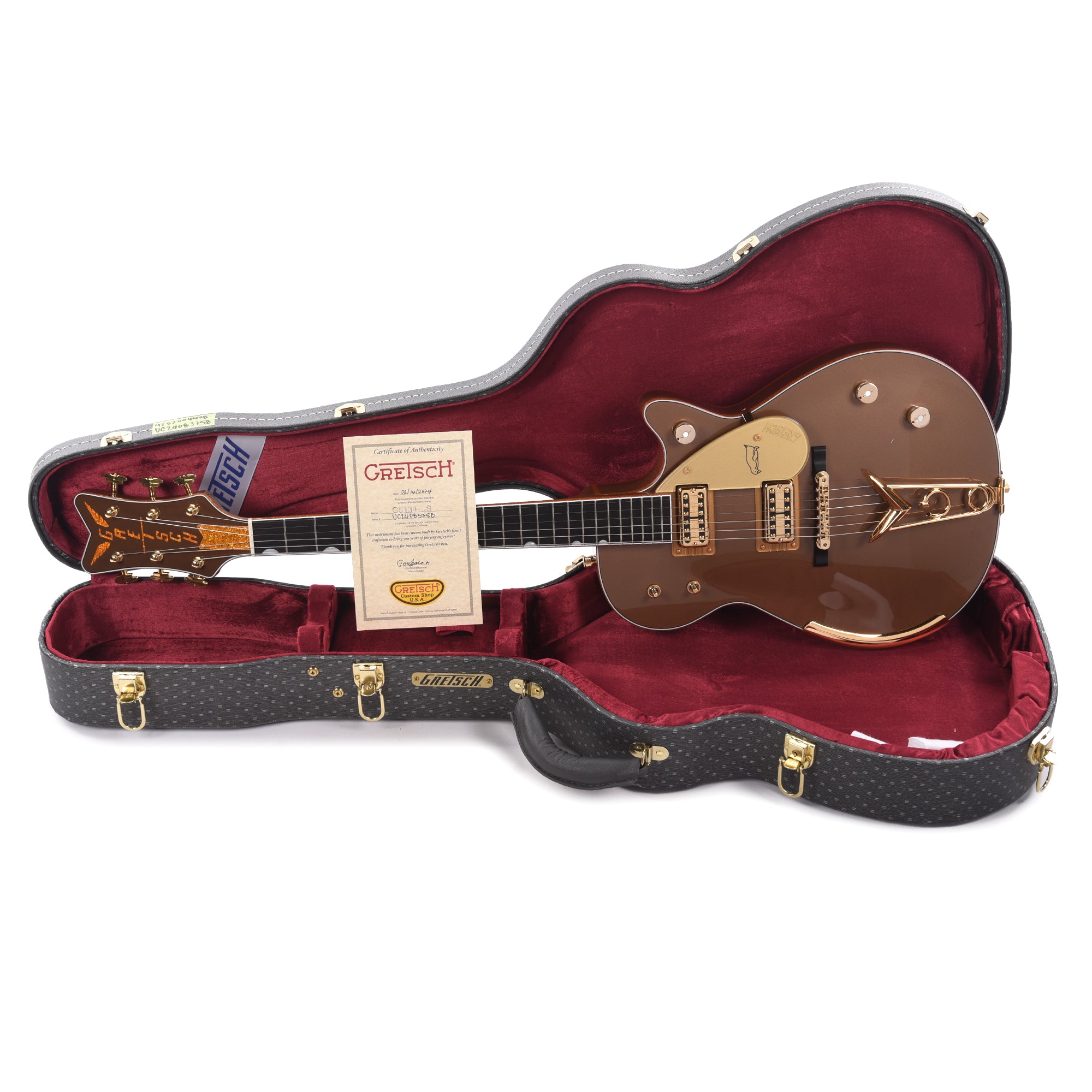 Gretsch Custom Shop G6134T-58 Penguin NOS Medium Palomino Metallic Master Built by Gonzalo Madrigal Electric Guitars / Solid Body