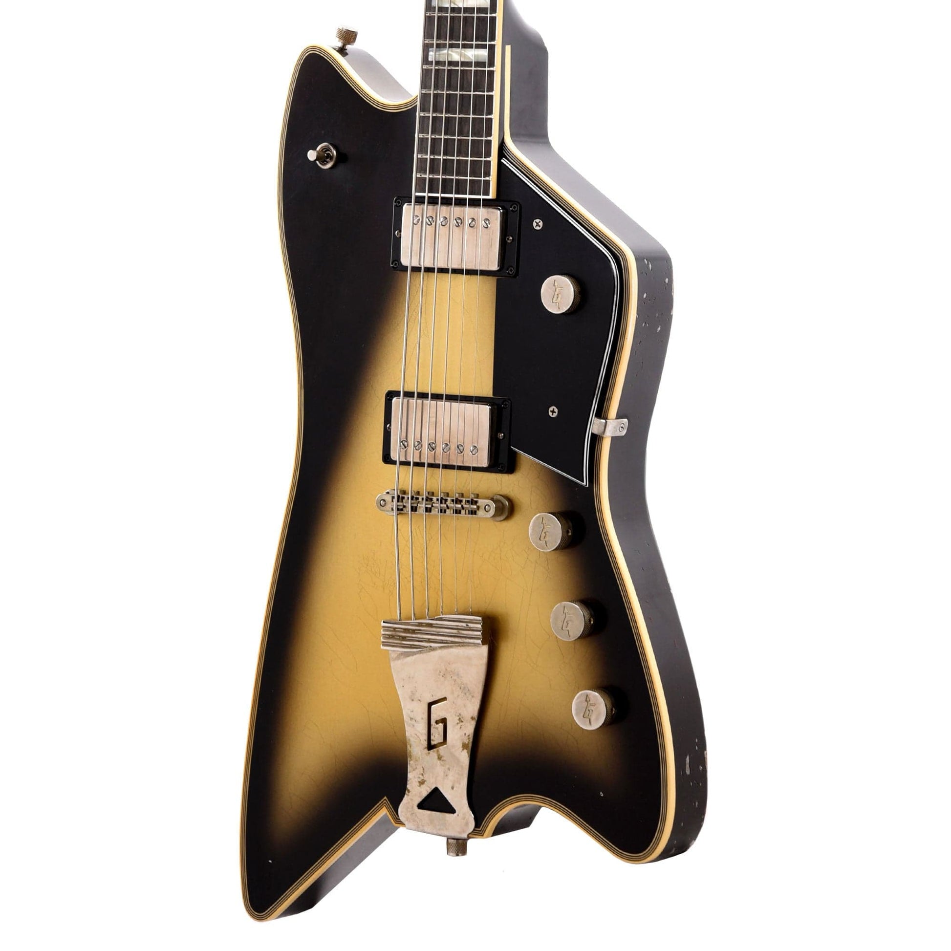 Gretsch Custom Shop G6199-CB Caddy Bo Baritone Super Heavy Relic Super Aged Silverburst Master Built by Chad Henrichsen Electric Guitars / Solid Body