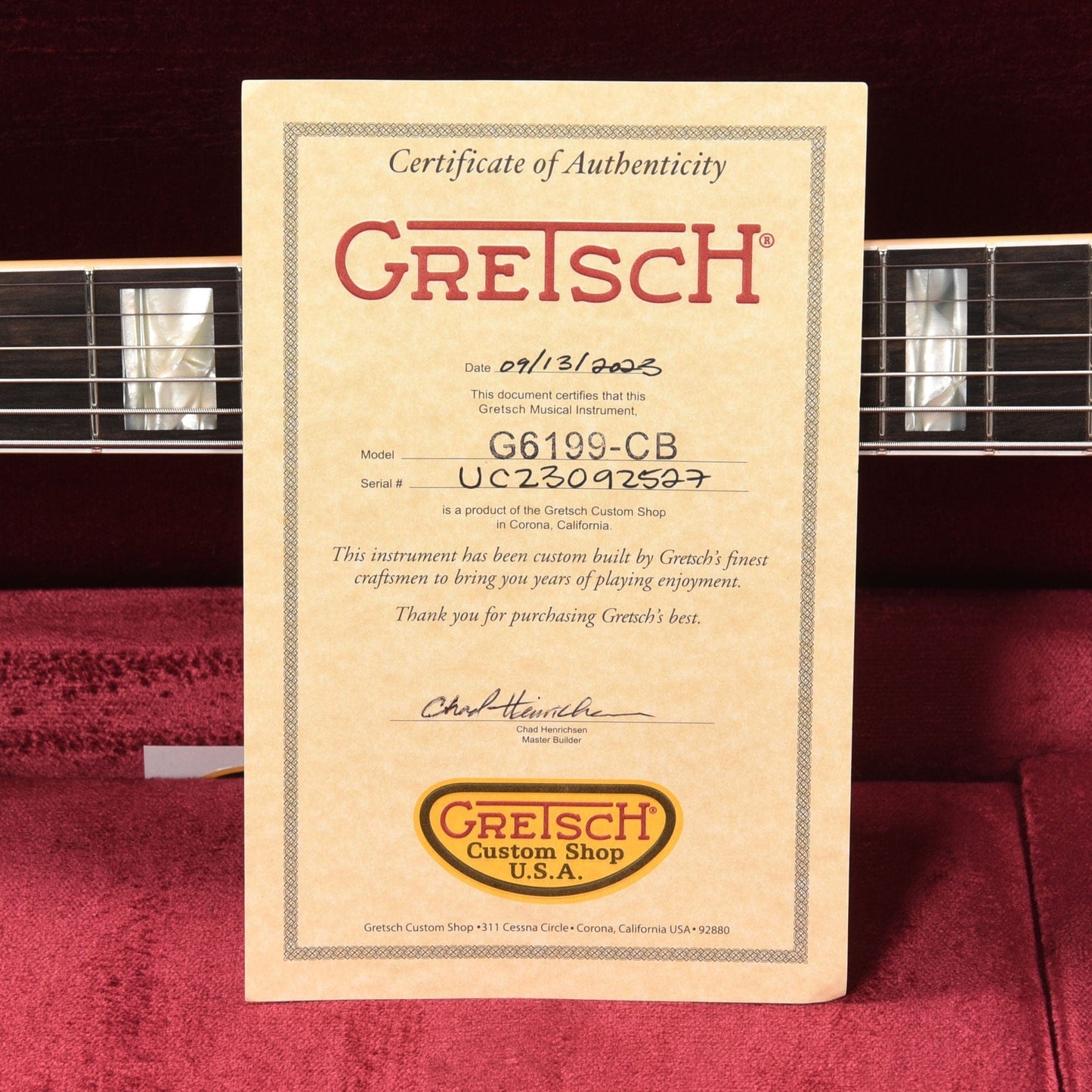 Gretsch Custom Shop G6199-CB Caddy Bo Baritone Super Heavy Relic Super Aged Silverburst Master Built by Chad Henrichsen Electric Guitars / Solid Body