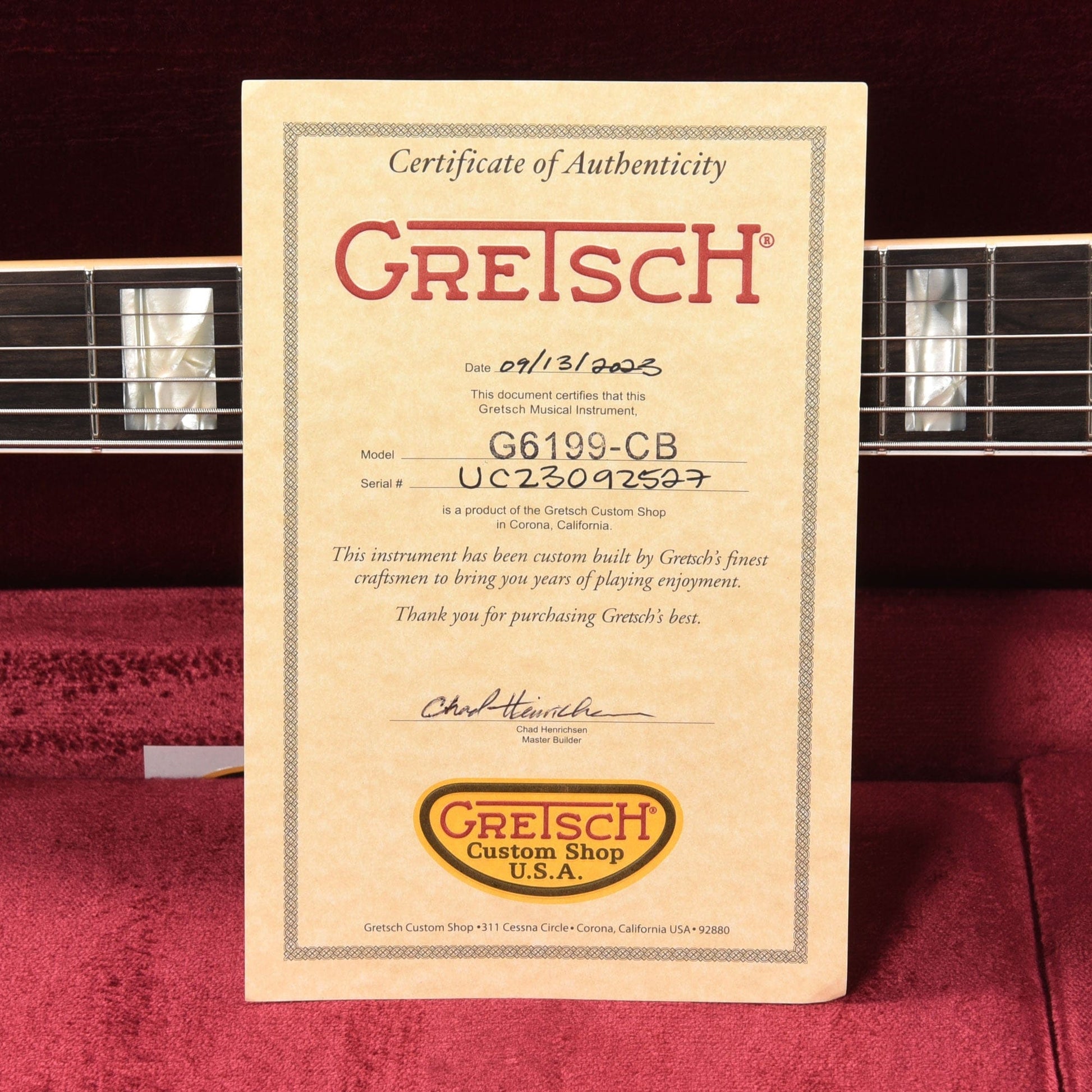 Gretsch Custom Shop G6199-CB Caddy Bo Baritone Super Heavy Relic Super Aged Silverburst Master Built by Chad Henrichsen Electric Guitars / Solid Body