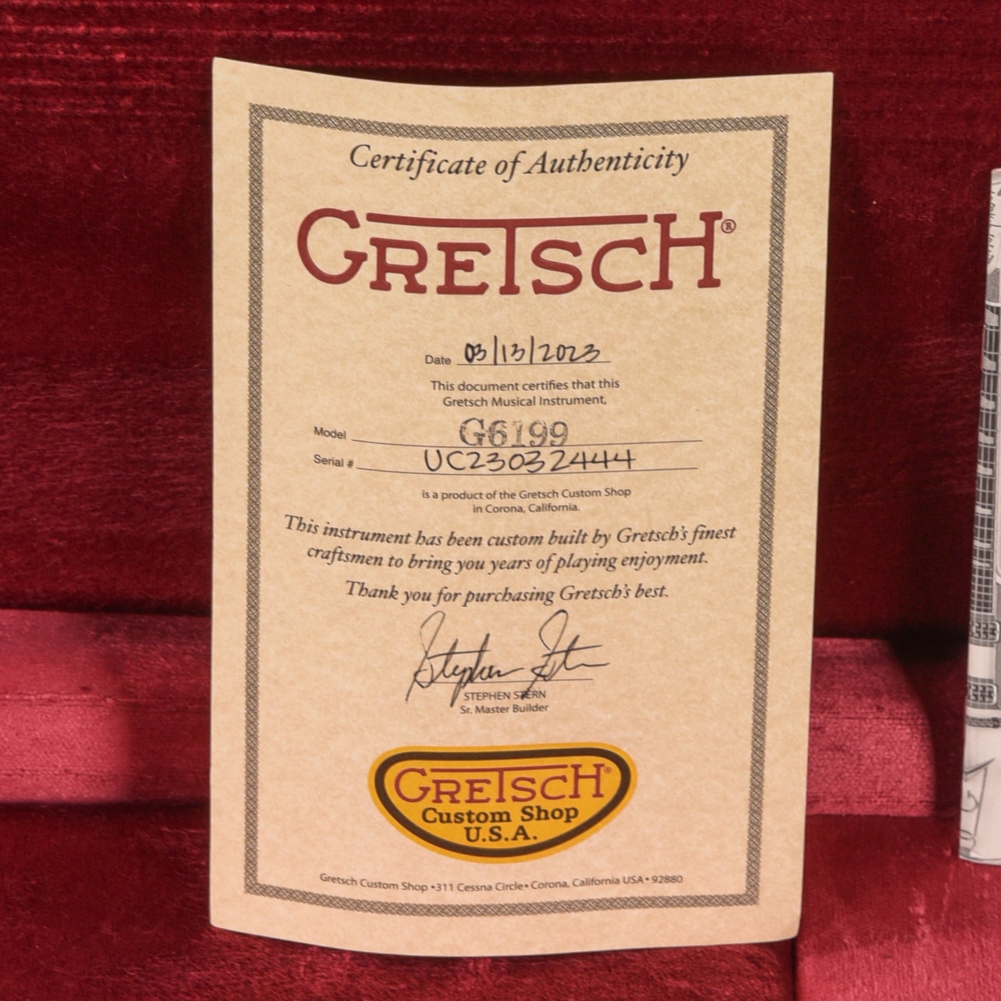 Gretsch Custom Shop Stephen Stern Masterbuilt Caddy Bo Relic White 2023 Electric Guitars / Solid Body