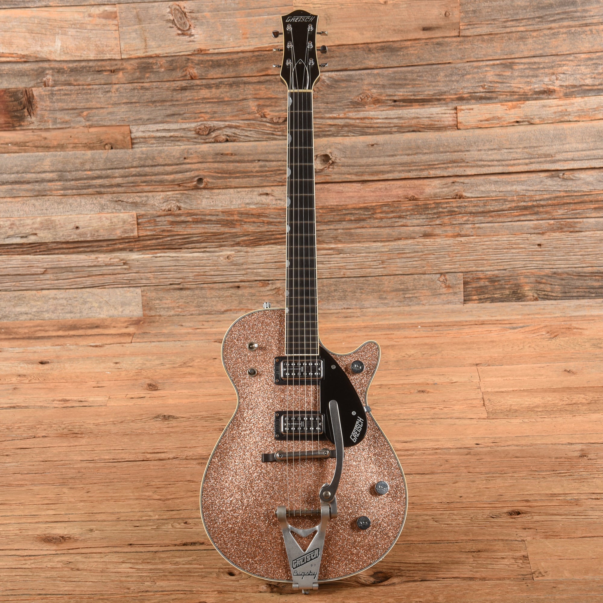 Gretsch Custom Shop Stephen Stern Masterbuilt G6128-CS Duo Jet Relic Champagne Sparkle 2013 Electric Guitars / Solid Body