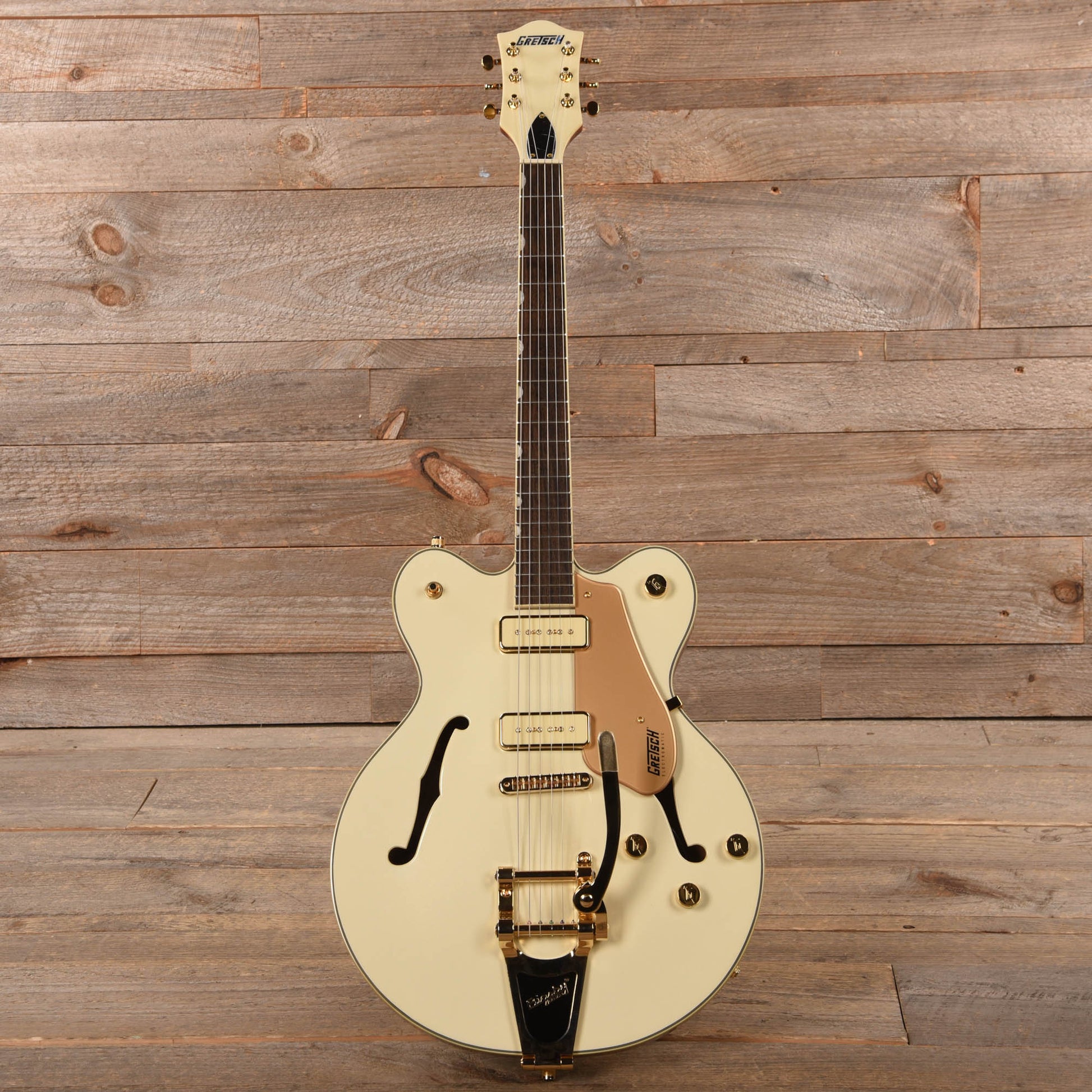 Gretsch Electromatic Pristine LTD Center Block Double-Cut with Bigsby White Gold Electric Guitars / Solid Body