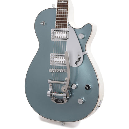 Gretsch G5230T-140 Electromatic 140th Double Platinum Jet with Bigsby Two-Tone Stone Platinum/Pearl Platinum Electric Guitars / Solid Body