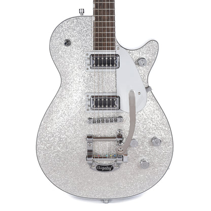 Gretsch G5230T Electromatic Sparkle Jet FT Single-Cut with Bigsby Silver Sparkle Electric Guitars / Solid Body
