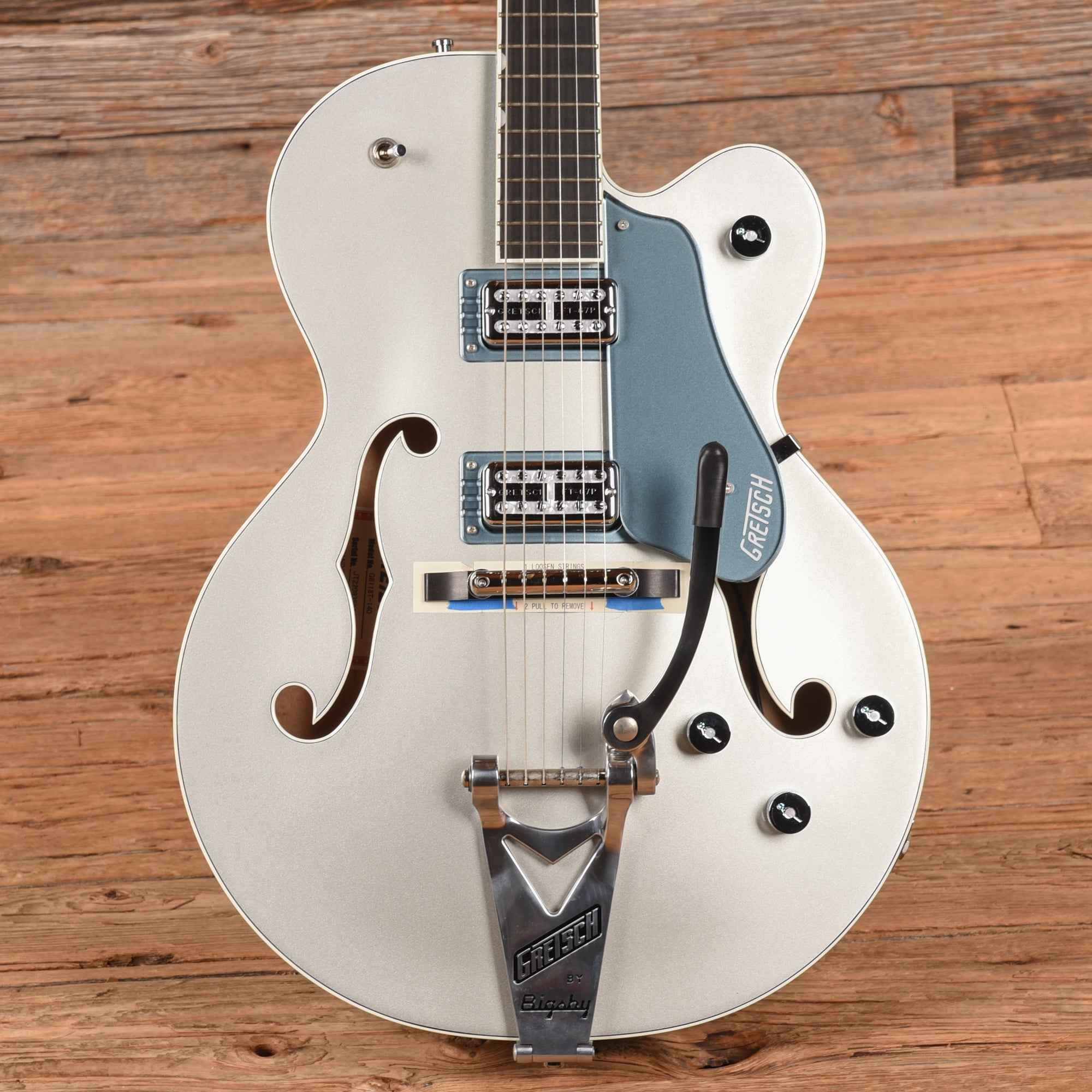 Gretsch G6118T-140 Limited Edition 140th Double Platinum Anniversary Platinum Electric Guitars / Solid Body