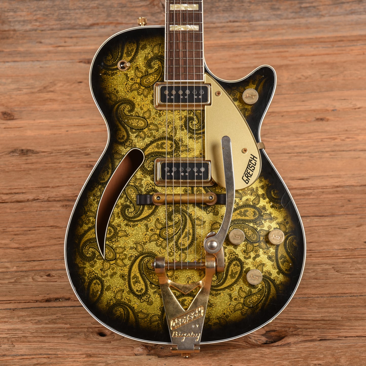 Gretsch G6128-CS '55 Duo Jet Master Built by Stephen Stern Gold Paisley 2020 Electric Guitars / Solid Body