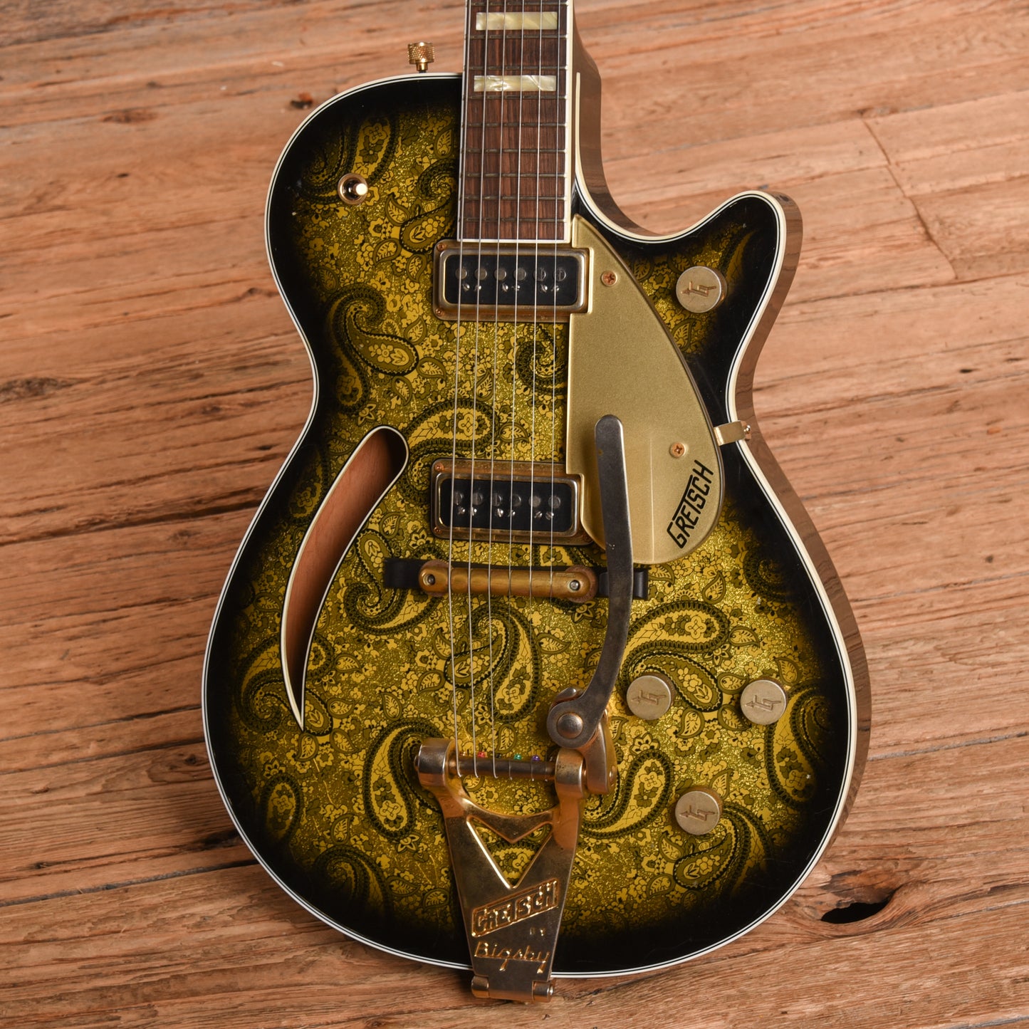 Gretsch G6128-CS '55 Duo Jet Master Built by Stephen Stern Gold Paisley 2020 Electric Guitars / Solid Body