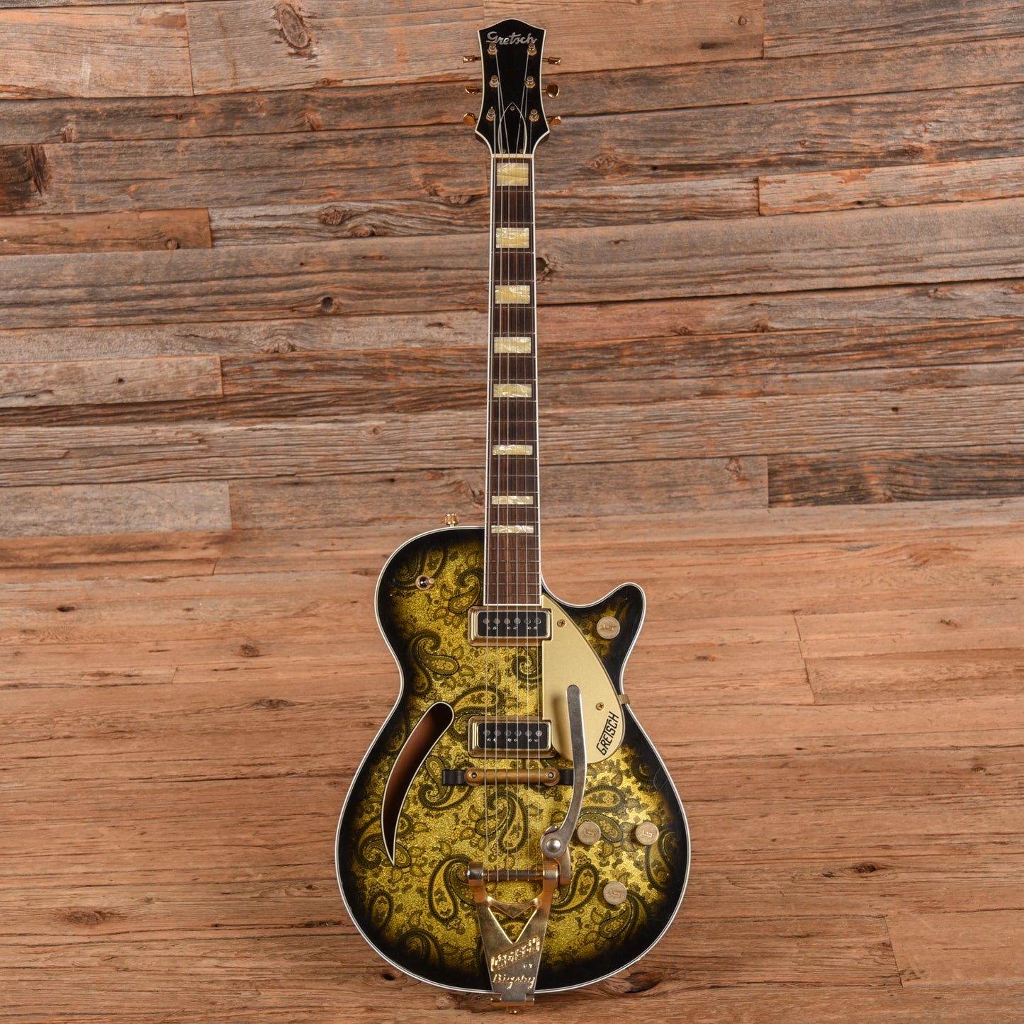 Gretsch G6128-CS '55 Duo Jet Master Built by Stephen Stern Gold Paisley 2020 Electric Guitars / Solid Body