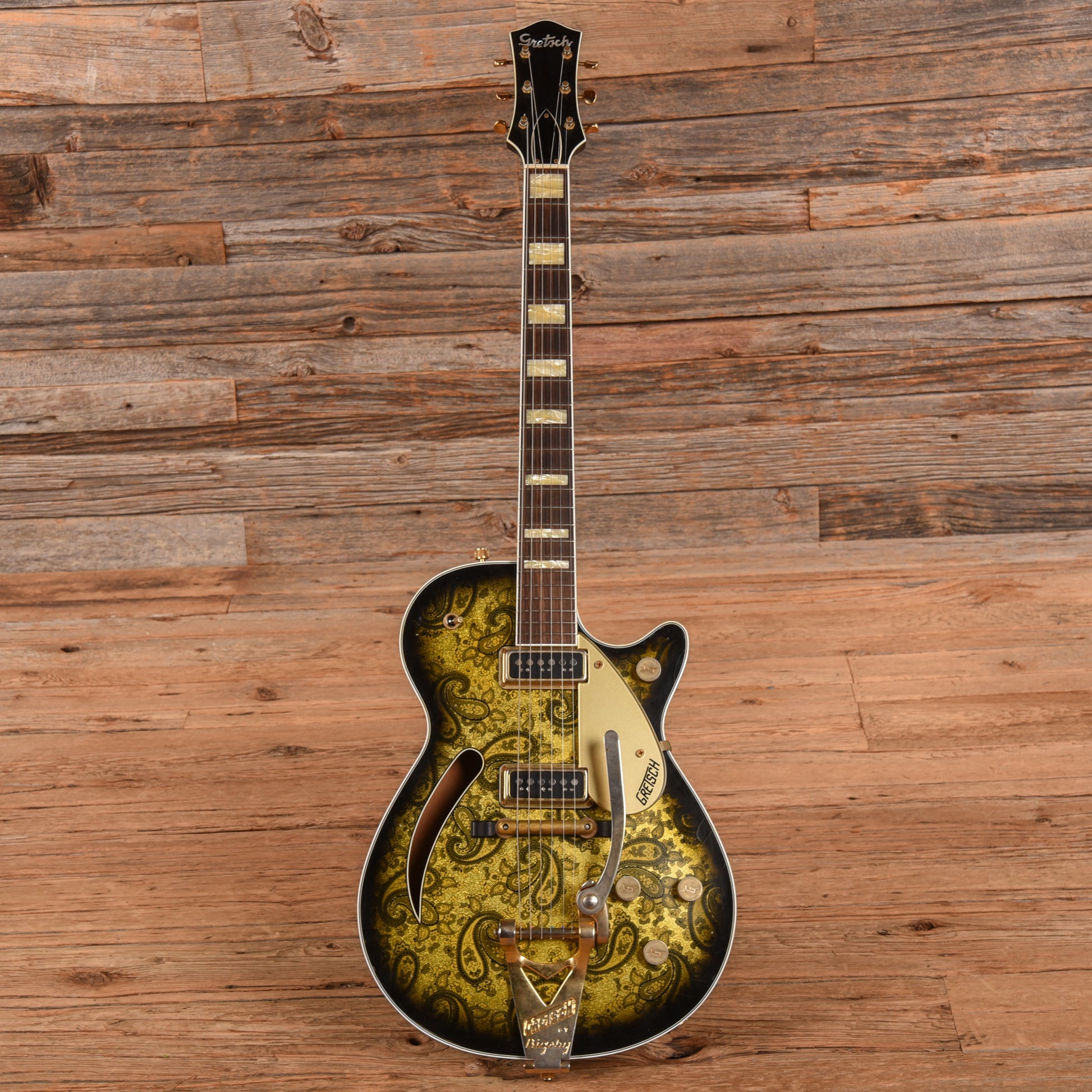 Gretsch G6128-CS '55 Duo Jet Master Built by Stephen Stern Gold Paisley 2020 Electric Guitars / Solid Body
