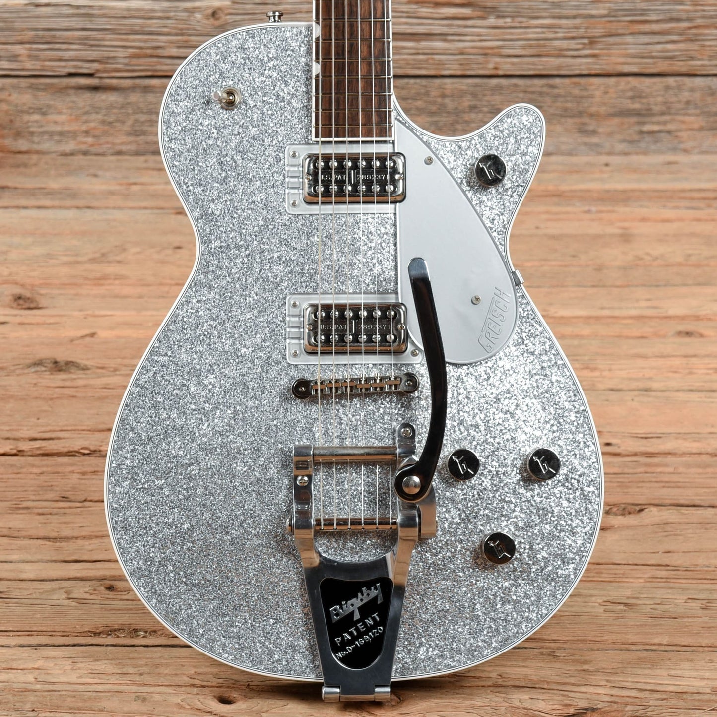 Gretsch G6129T Players Edition Jet FT with Bigsby Silver Sparkle Electric Guitars / Solid Body