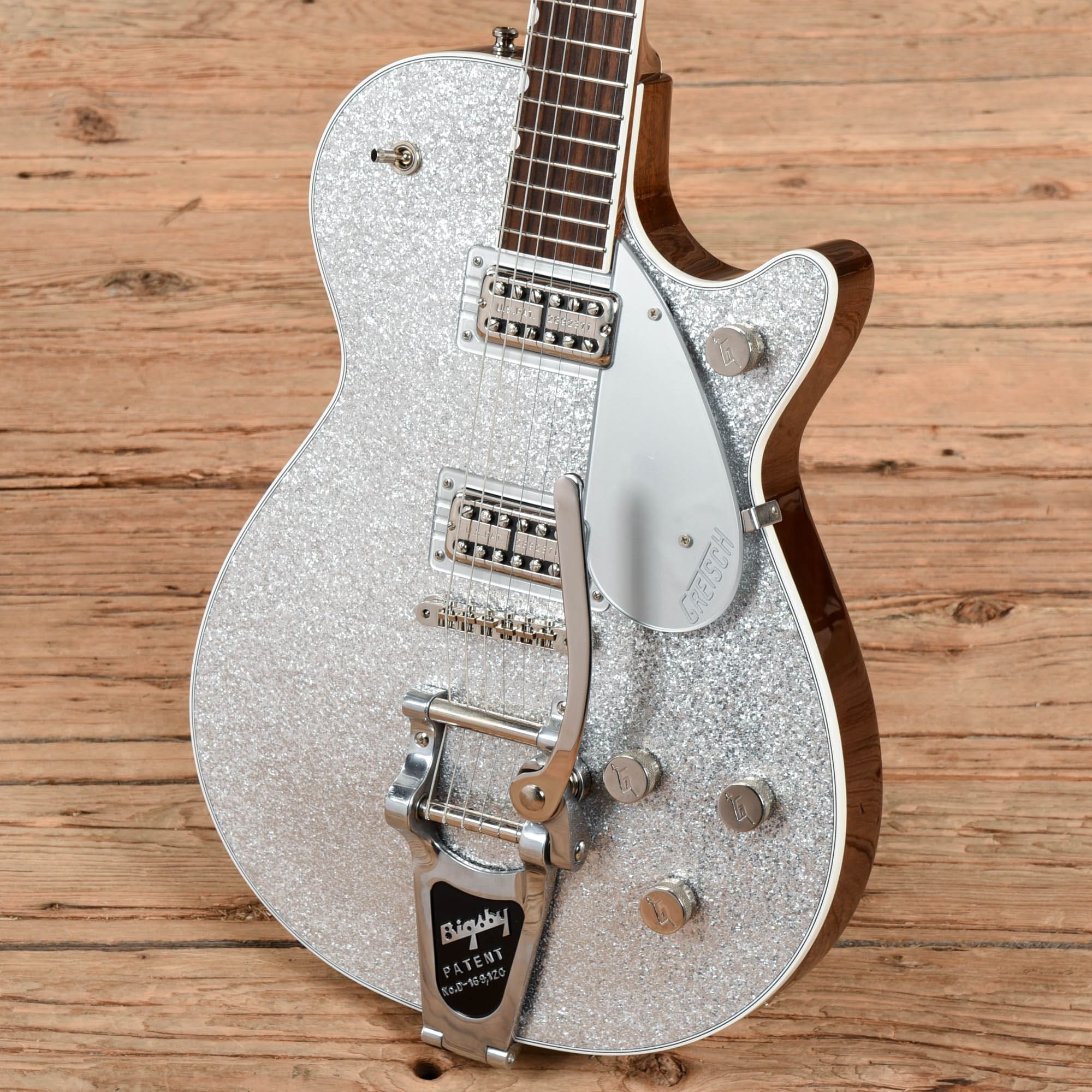 Gretsch G6129T Players Edition Jet FT with Bigsby Silver Sparkle Electric Guitars / Solid Body