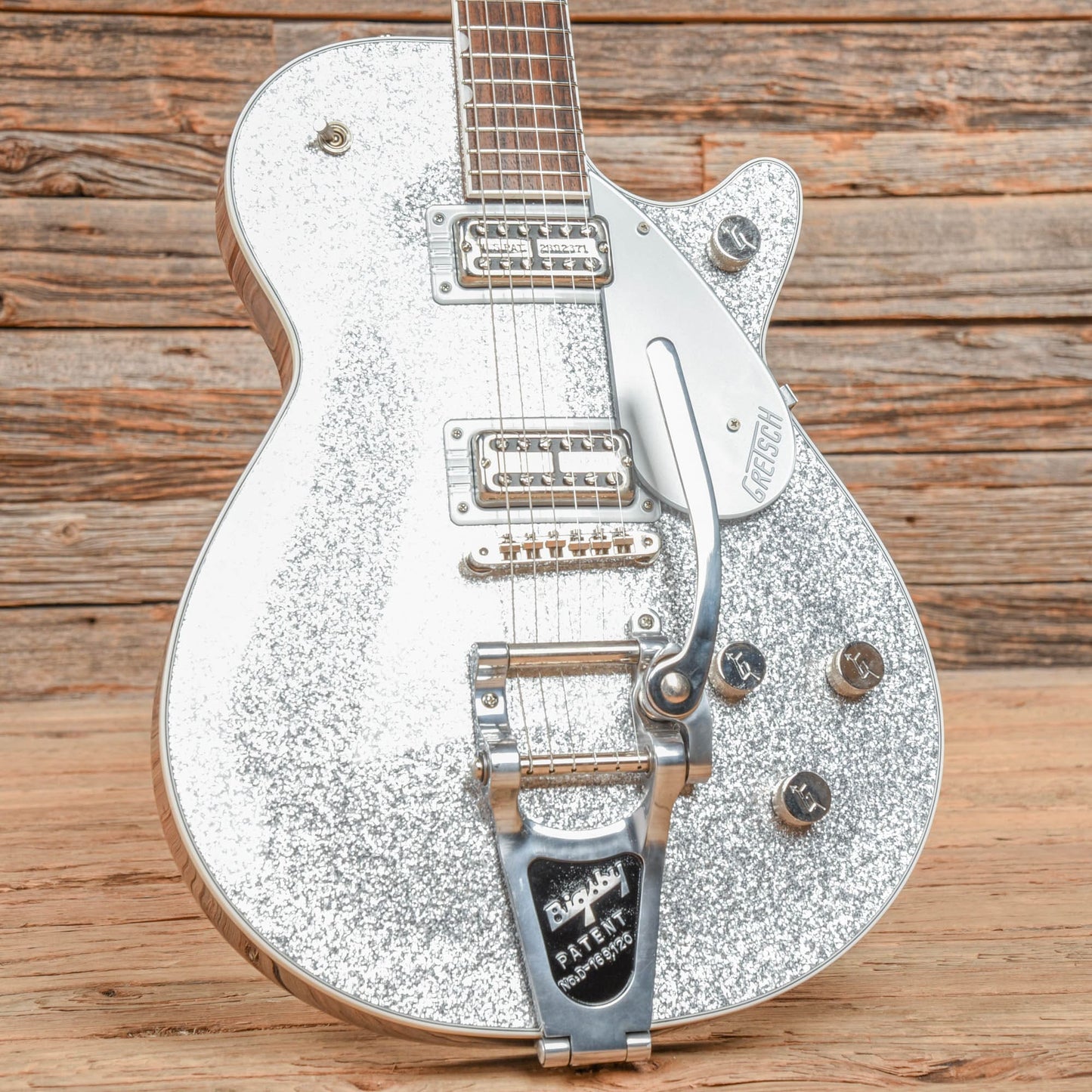 Gretsch G6129T Players Edition Jet FT with Bigsby Silver Sparkle Electric Guitars / Solid Body