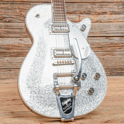 Gretsch G6129T Players Edition Jet FT with Bigsby Silver Sparkle Electric Guitars / Solid Body