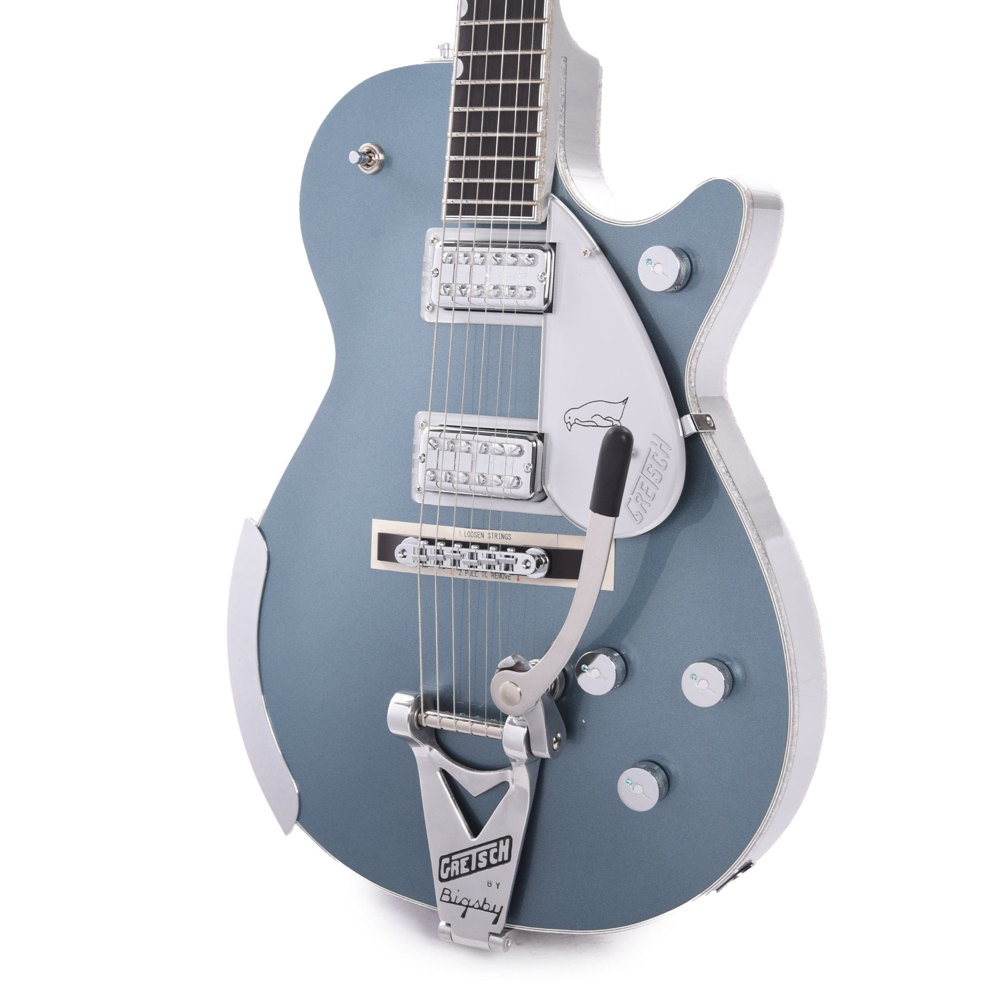 Gretsch G6134T-140 LTD 140th Double Platinum Penguin Two-Tone Stone Platinum/Pure Platinum Electric Guitars / Solid Body
