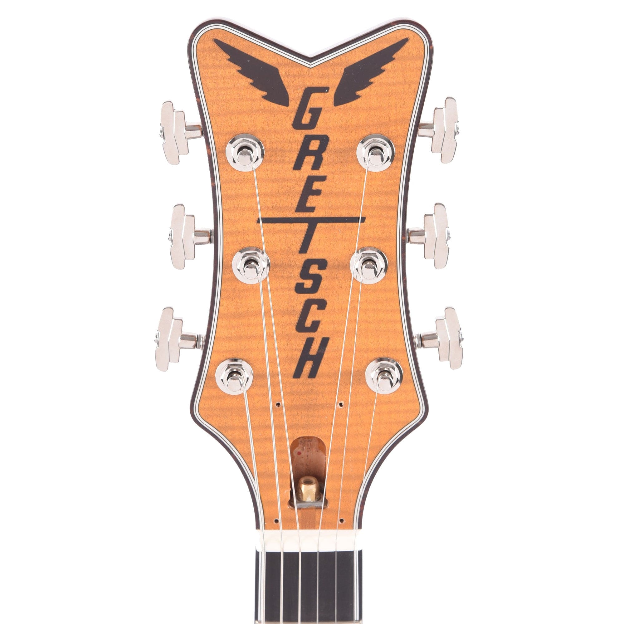 Gretsch G6134TFM-NH Nigel Hendroff Signature Penguin Amber Flame Electric Guitars / Solid Body