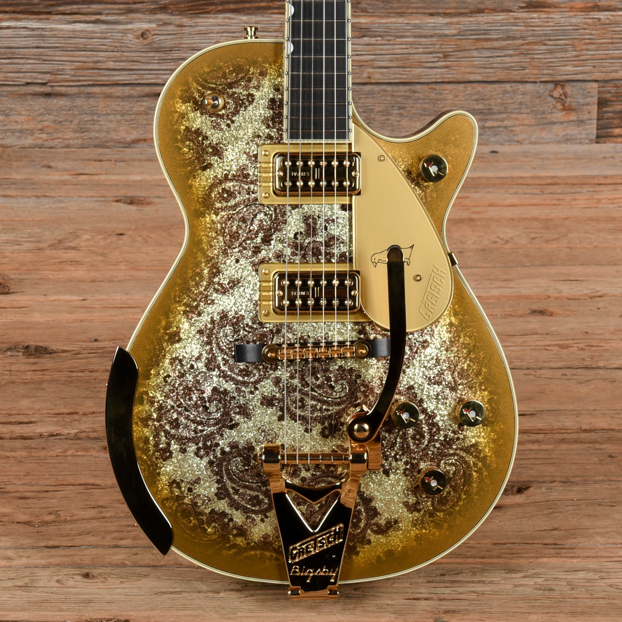 Gretsch G6134TG Gold Paisley Burst 2024 Electric Guitars / Solid Body