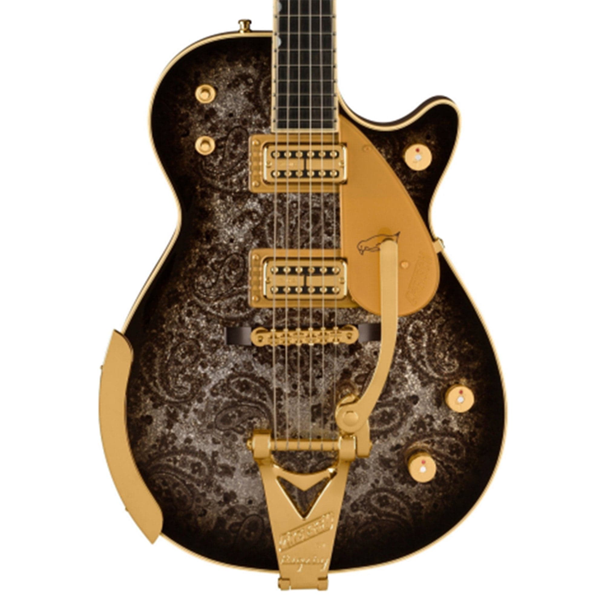 Gretsch G6134TG Limited Edition Paisley Penguin w/String-Thru Bigsby Black Paisley Electric Guitars / Solid Body