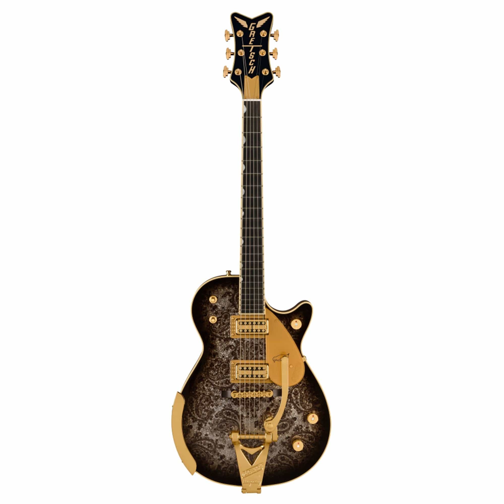 Gretsch G6134TG Limited Edition Paisley Penguin w/String-Thru Bigsby Black Paisley Electric Guitars / Solid Body