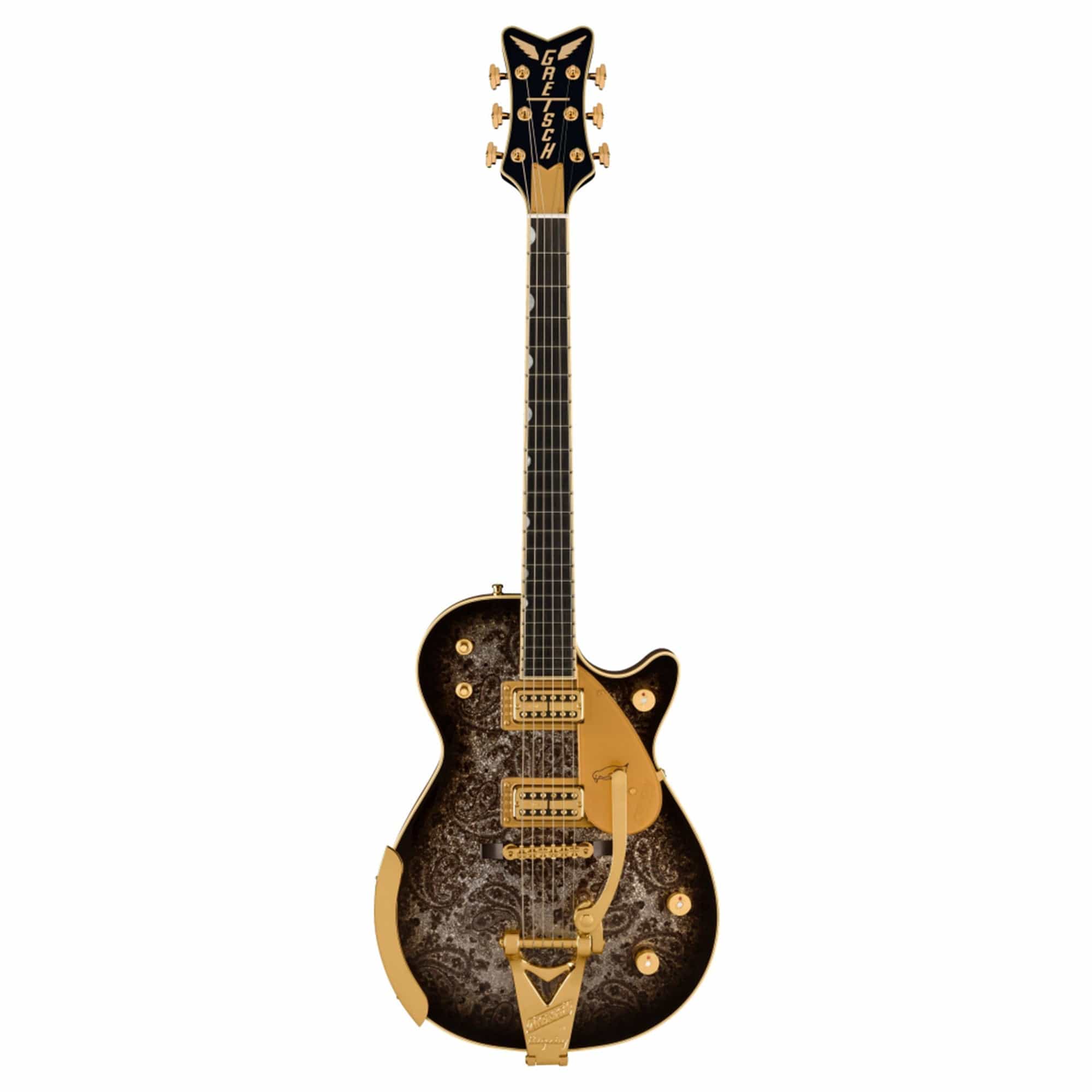 Gretsch G6134TG Limited Edition Paisley Penguin w/String-Thru Bigsby Black Paisley Electric Guitars / Solid Body