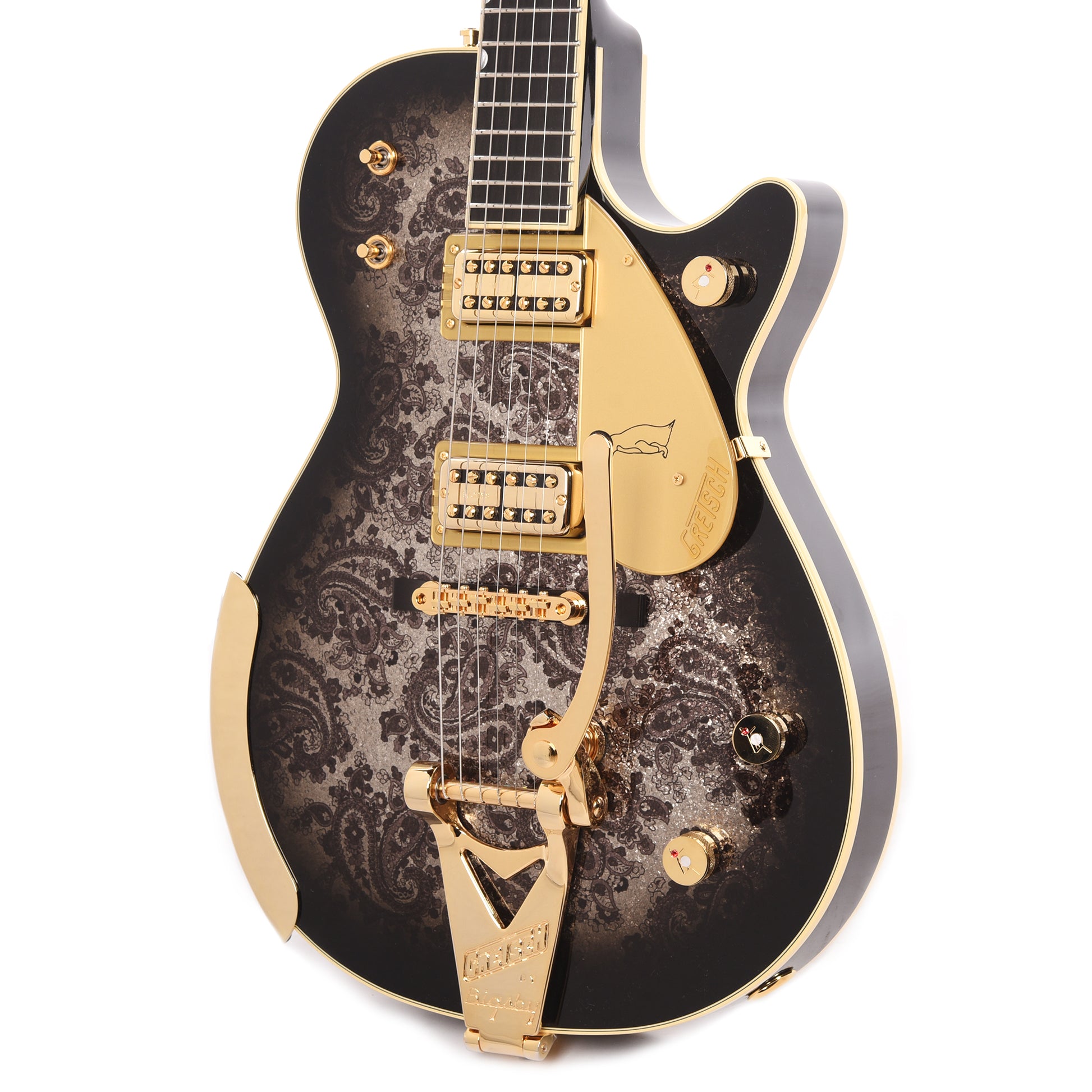 Gretsch G6134TG Limited Edition Paisley Penguin w/String-Thru Bigsby Black Paisley Electric Guitars / Solid Body