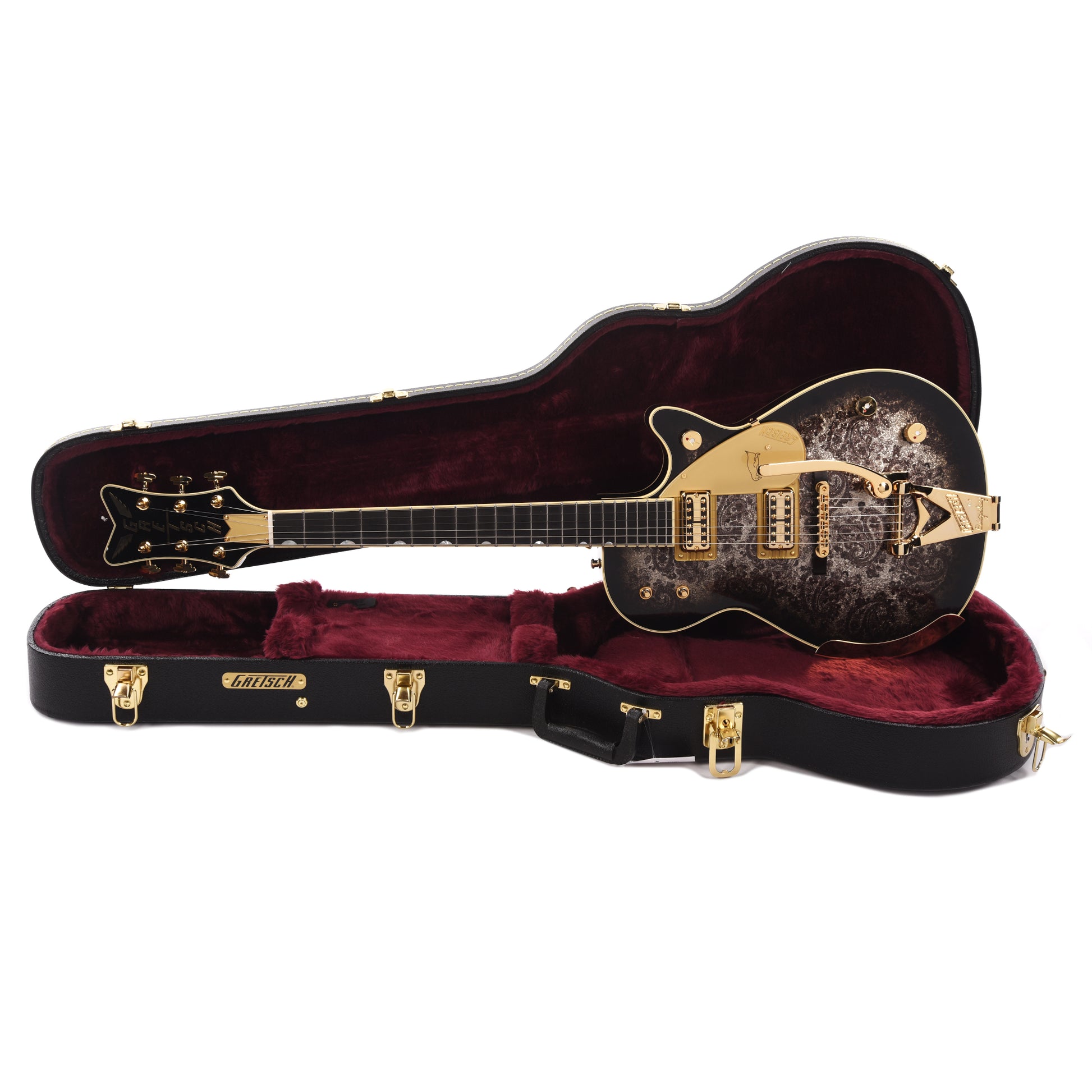 Gretsch G6134TG Limited Edition Paisley Penguin w/String-Thru Bigsby Black Paisley Electric Guitars / Solid Body