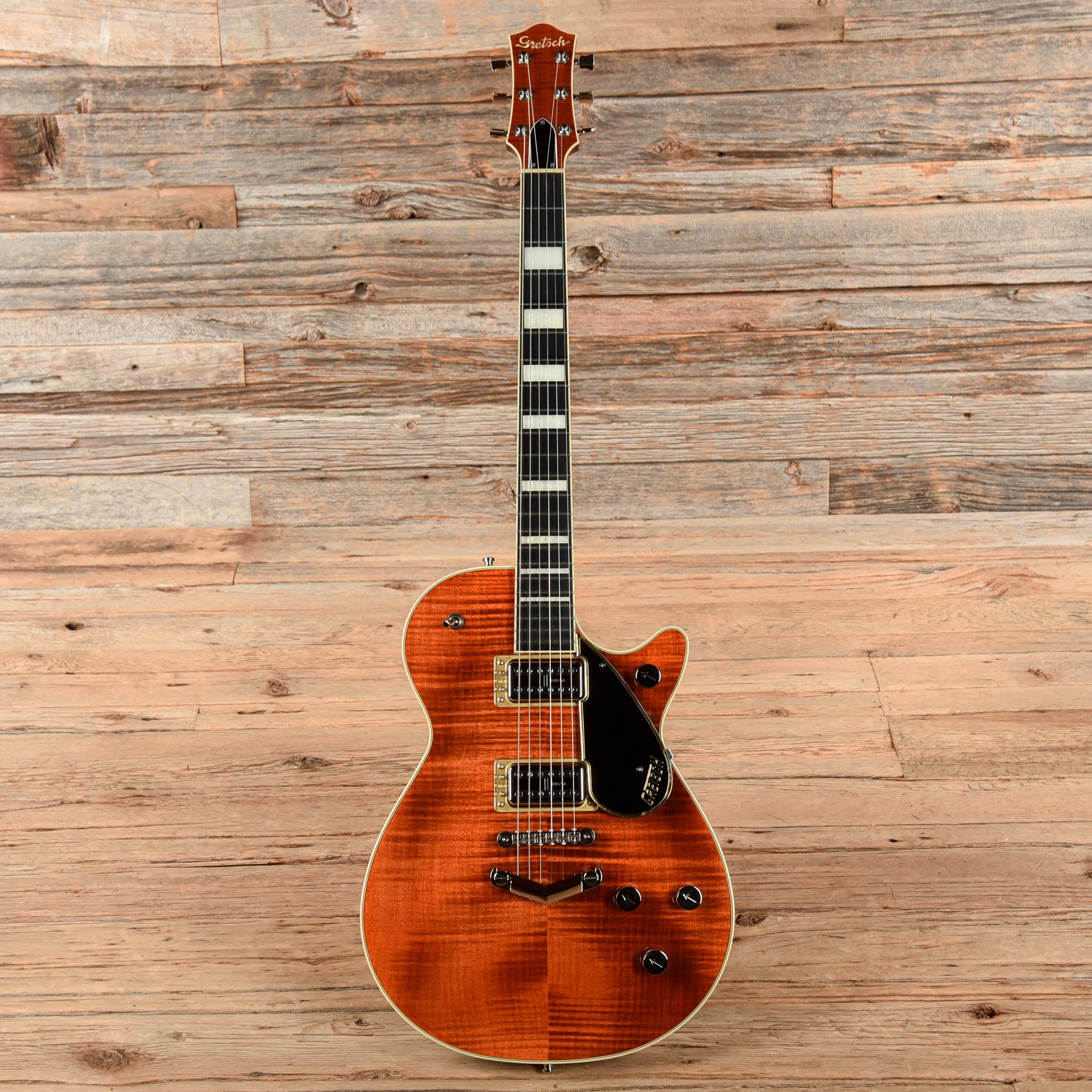 Gretsch G6228FM Players Edition Jet™ BT with V-Stoptail Bourbon Stains 2021 Electric Guitars / Solid Body