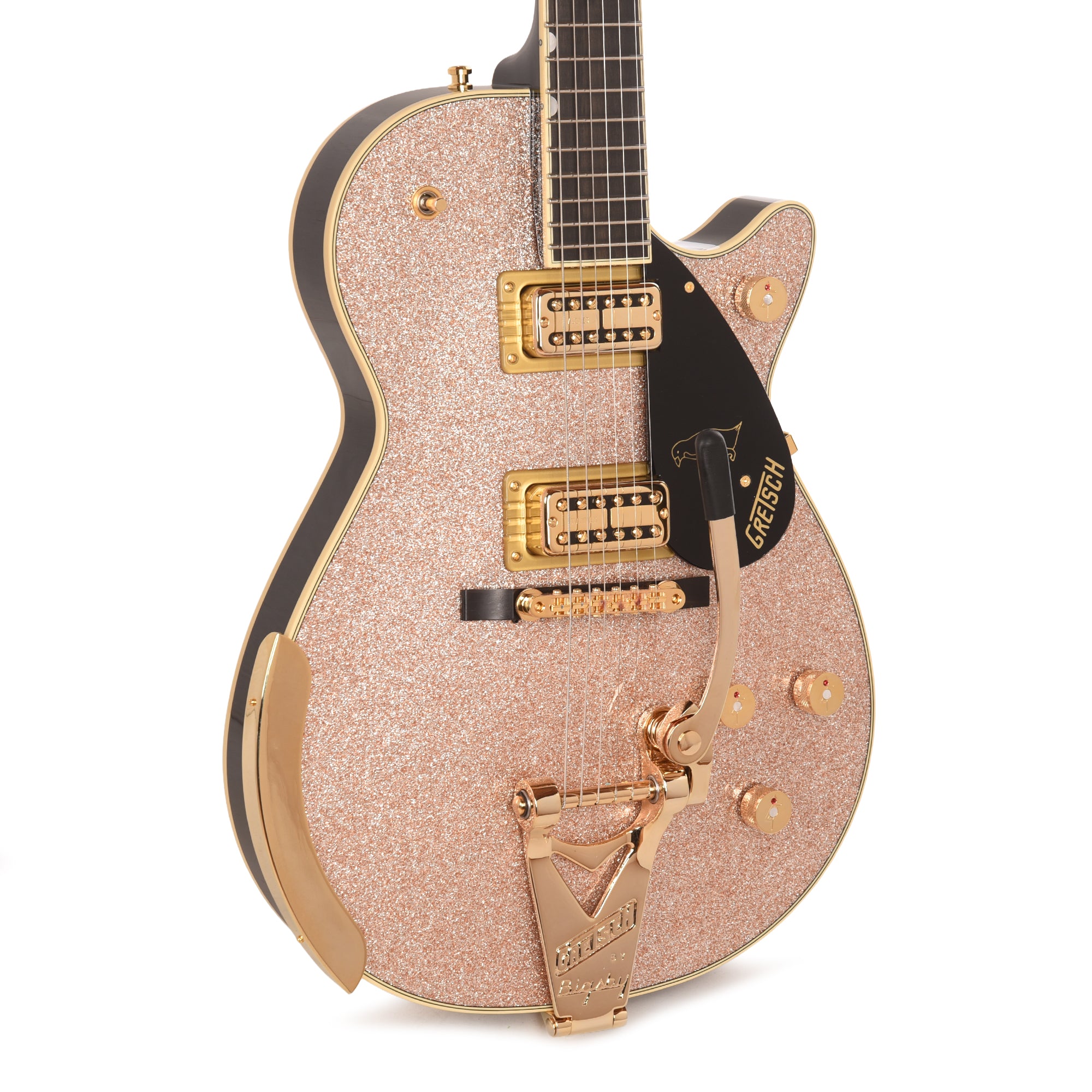 Gretsch Limited Edition Penguin Champagne Sparkle w/String-Thru Bigsby Electric Guitars / Solid Body