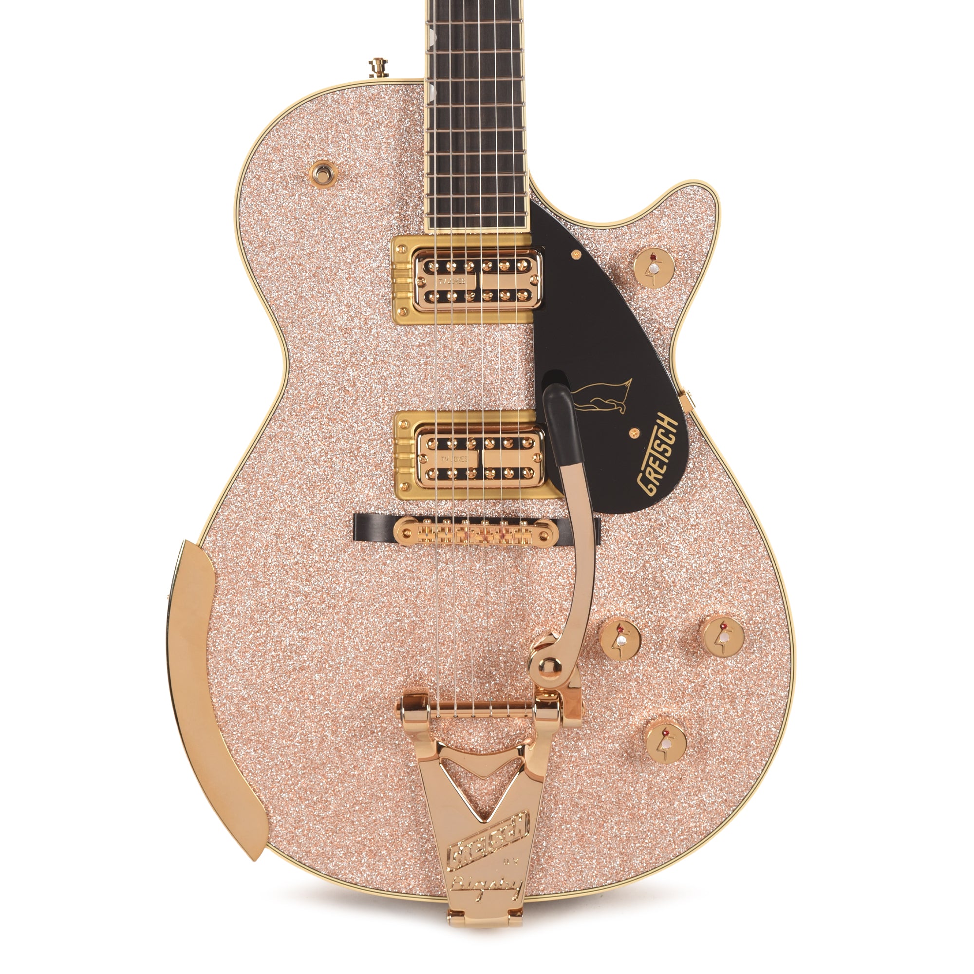 Gretsch Limited Edition Penguin Champagne Sparkle w/String-Thru Bigsby Electric Guitars / Solid Body