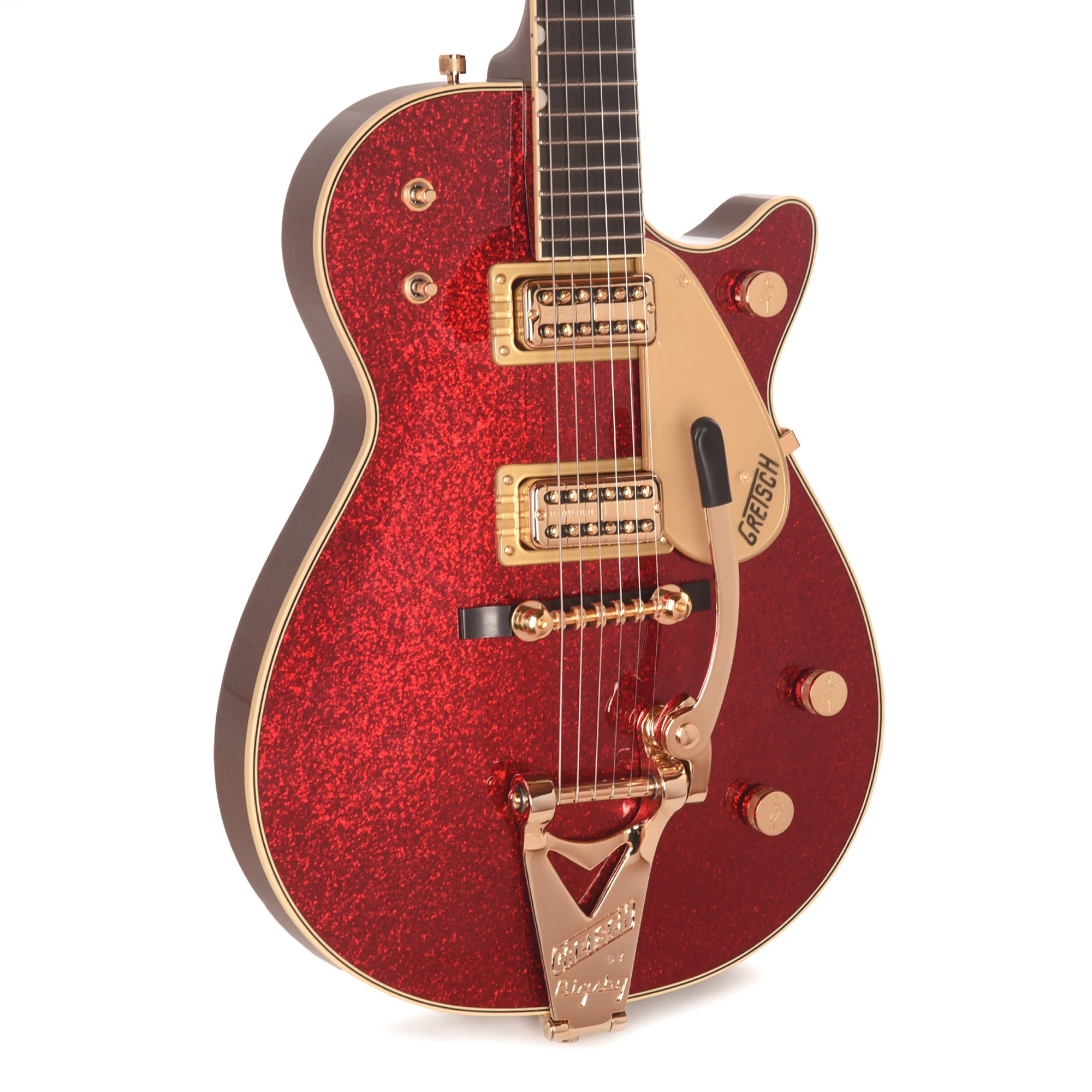 Gretsch Limited Edition Vintage Select G6129TG-59VS Sparkle Jet Red Sparkle w/String-Thru Bigsby Electric Guitars / Solid Body