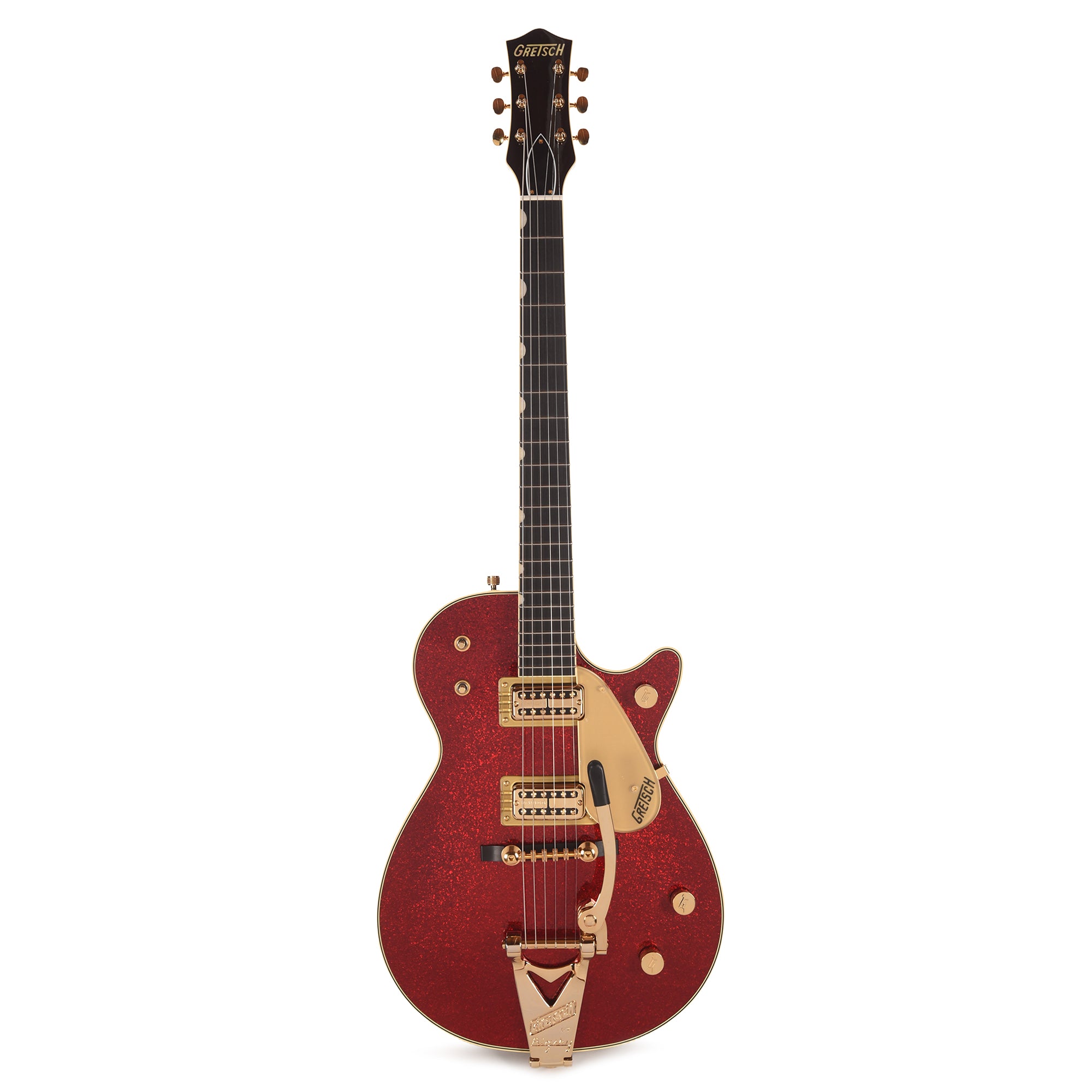 Gretsch Limited Edition Vintage Select G6129TG-59VS Sparkle Jet Red Sparkle w/String-Thru Bigsby Electric Guitars / Solid Body