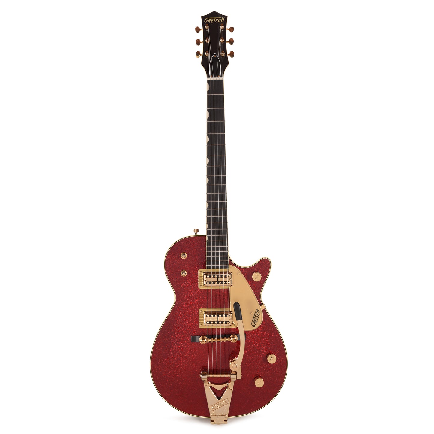 Gretsch Limited Edition Vintage Select G6129TG-59VS Sparkle Jet Red Sparkle w/String-Thru Bigsby Electric Guitars / Solid Body