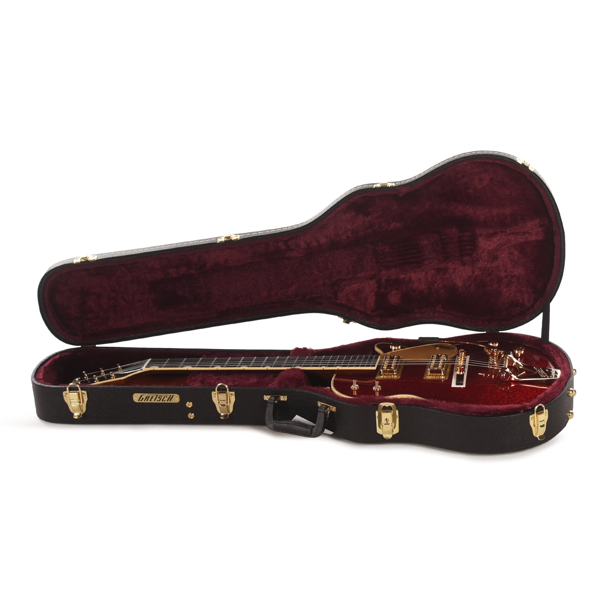 Gretsch Limited Edition Vintage Select G6129TG-59VS Sparkle Jet Red Sparkle w/String-Thru Bigsby Electric Guitars / Solid Body